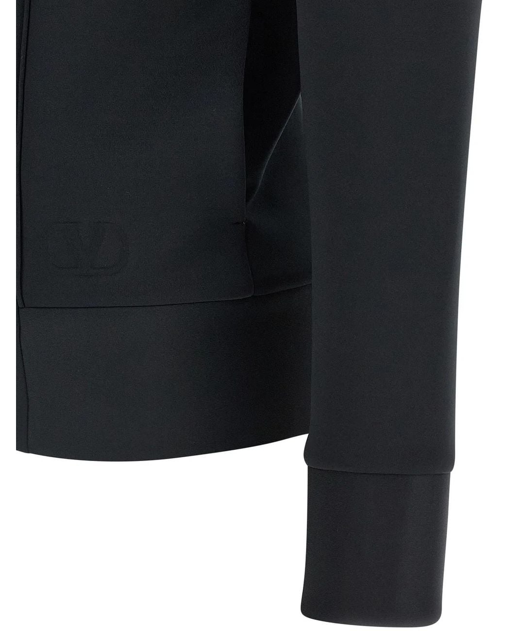 Valentino Garavani Black Hoodie for men