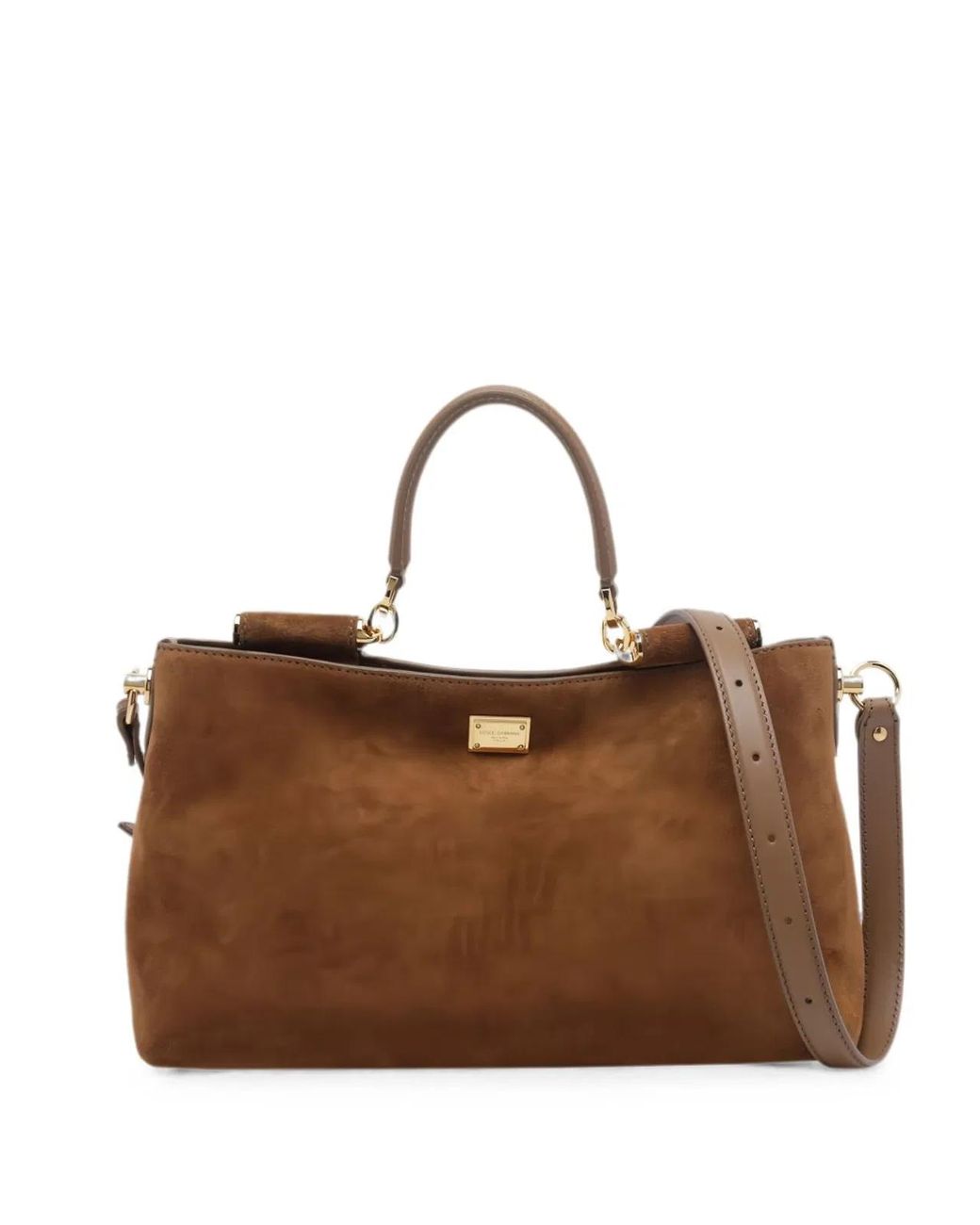 Dolce & Gabbana Brown Dolce & Gabbana Borsaspalla Tracolla Crosta V
