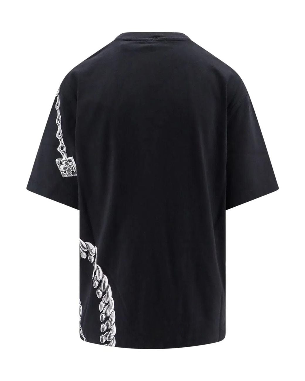 Burberry Black Cotton T-Shirts And Polos