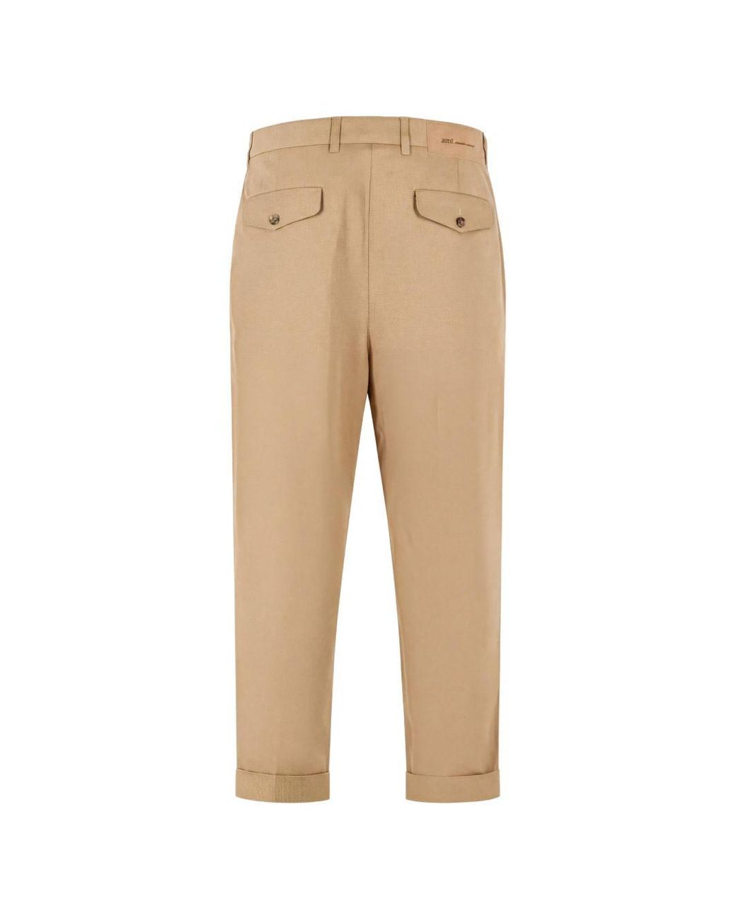 AMI Natural Cotton Trousers for men