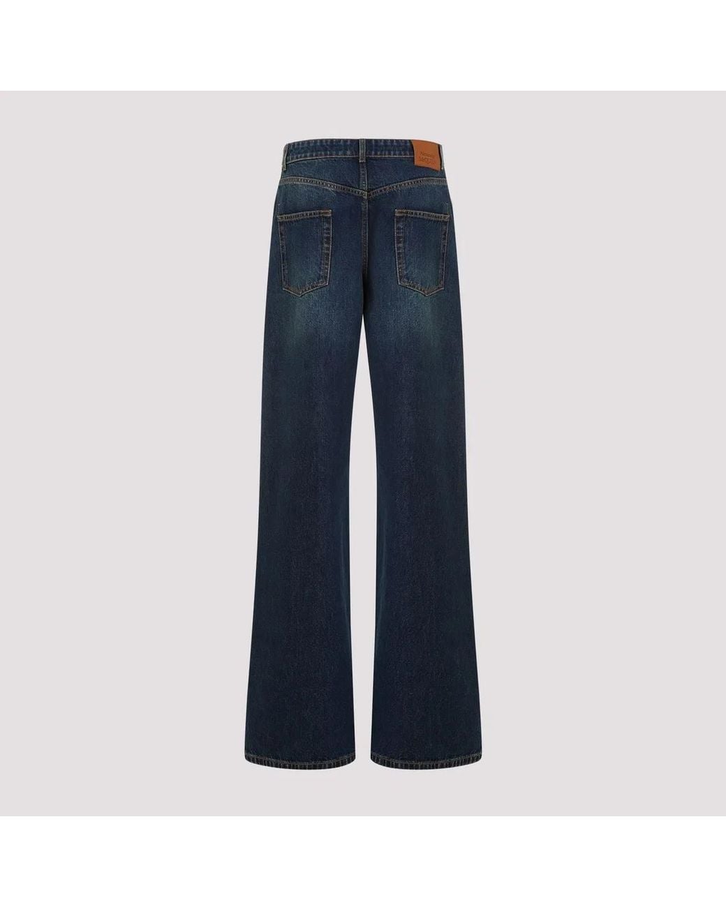 McQueen Blue Cotton Jeans