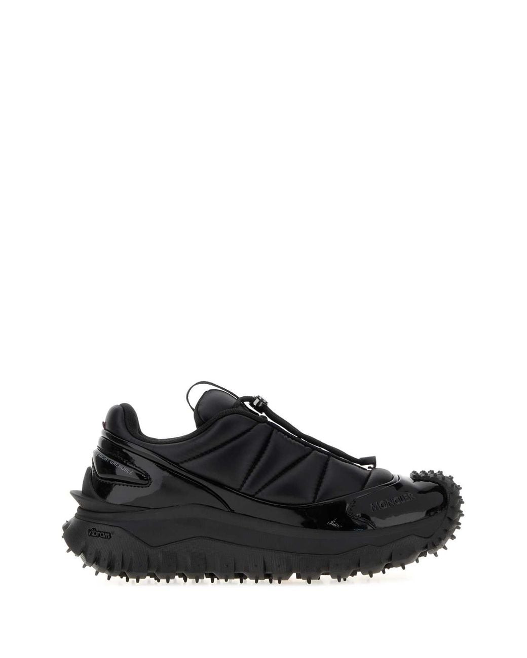 Moncler Black Trailgrip Puffer Low Top Sneakers
