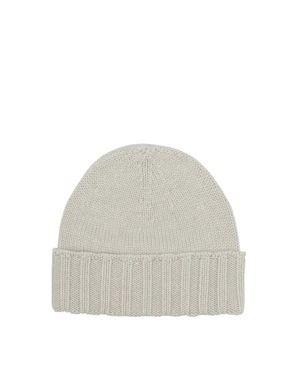 Drumohr White Cashmere Hat