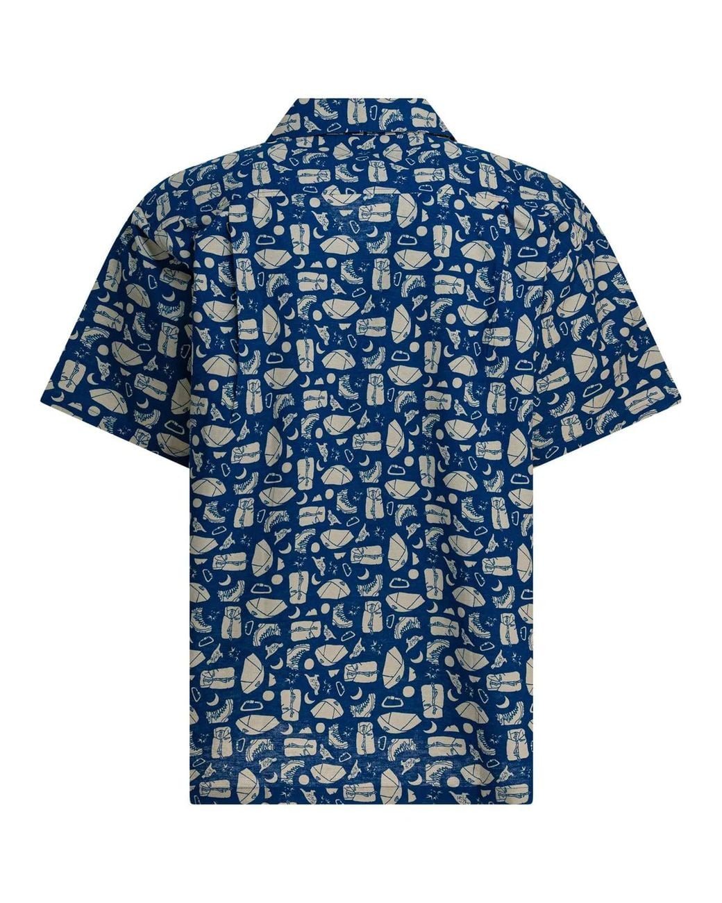 Montbell Blue "Take Loha Yamadougu" Shirt for men