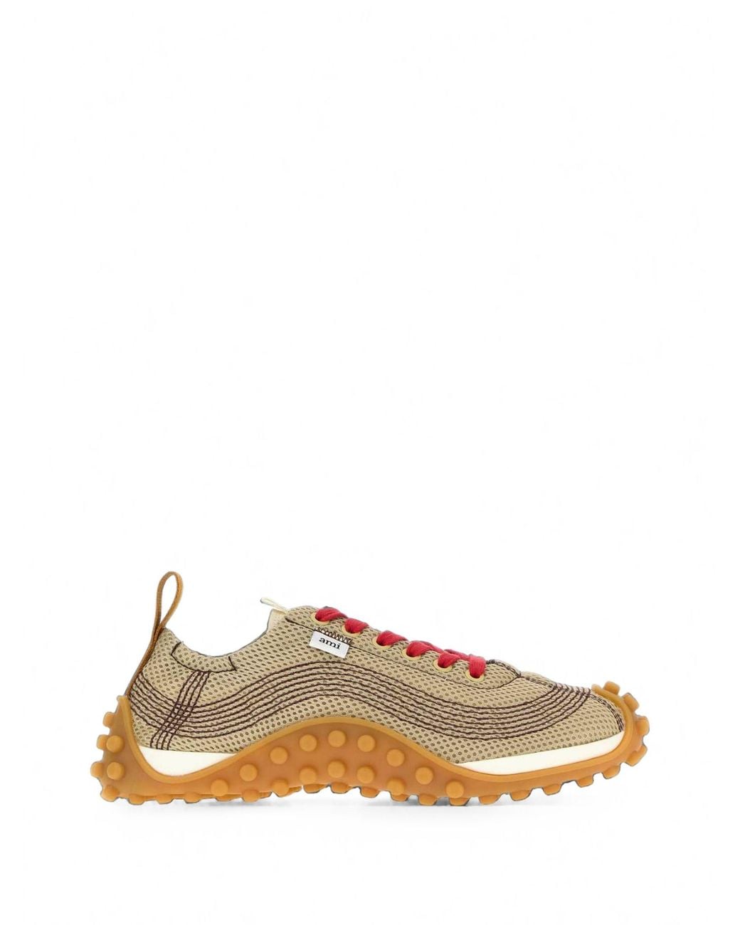 AMI Natural Mesh Sneakers for men