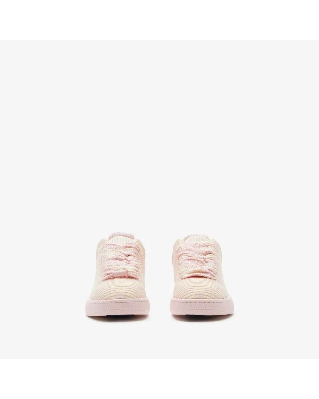 Burberry Pink Knit Mini Sneakers For