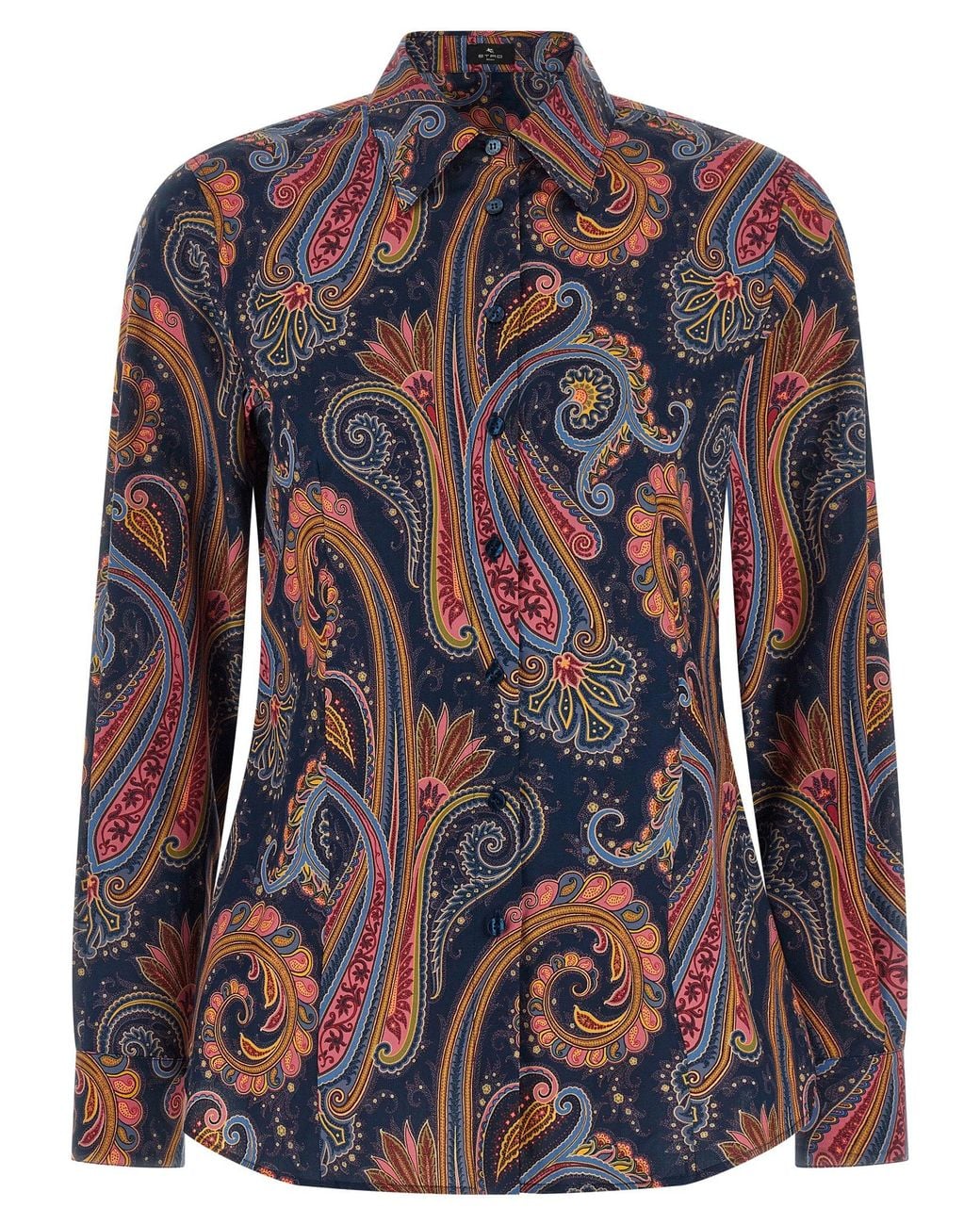 Etro Blue Floral Paisley Shirt