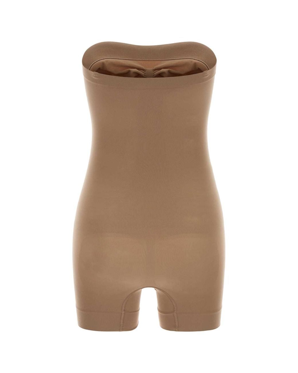 Skims Brown Strapless Shortie Bodysuit