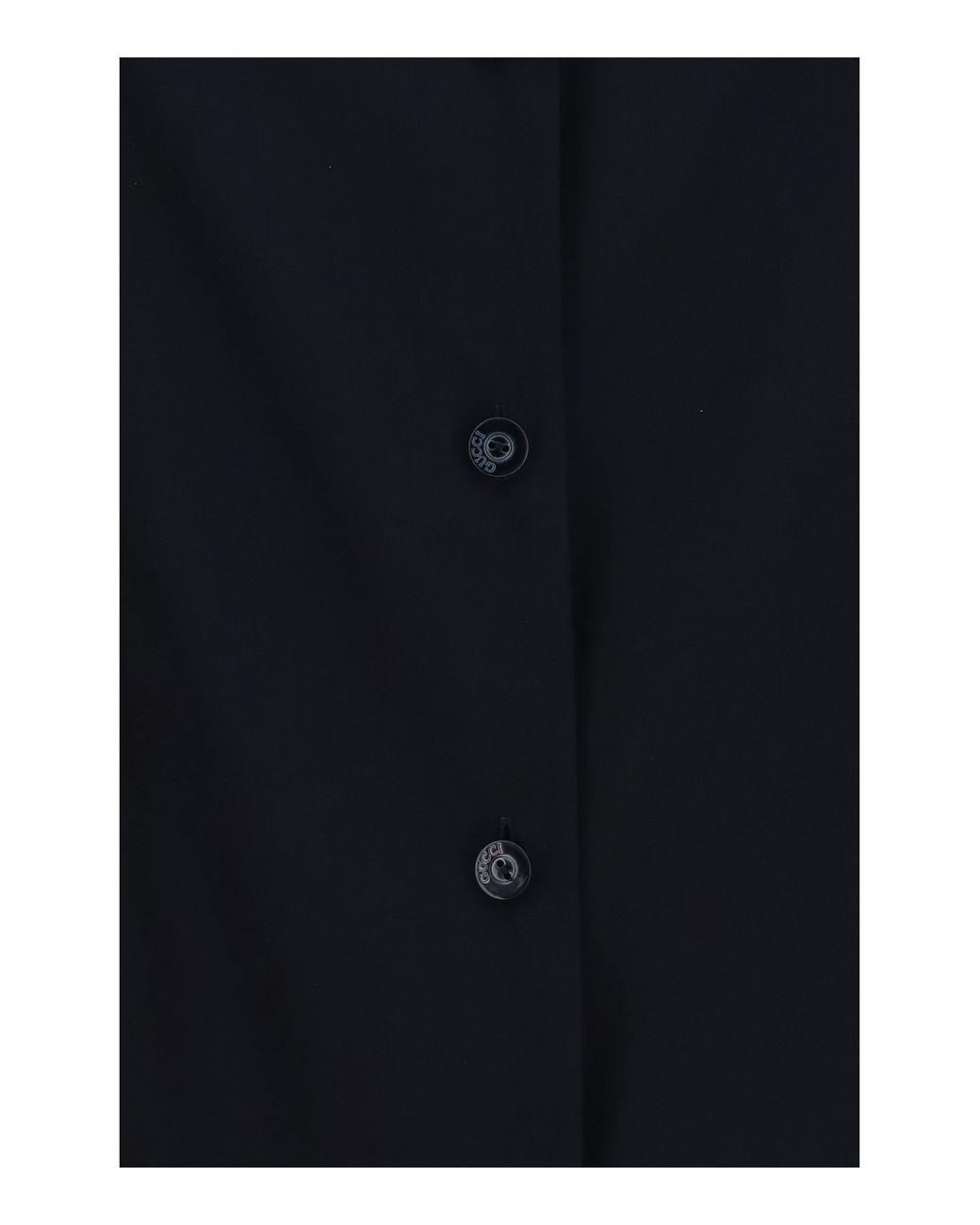 Gucci Black Stretch Silk Chiffon Shirt