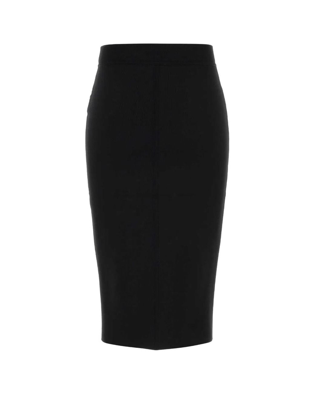 Tom Ford Black Stretch Viscose Blend Skirt