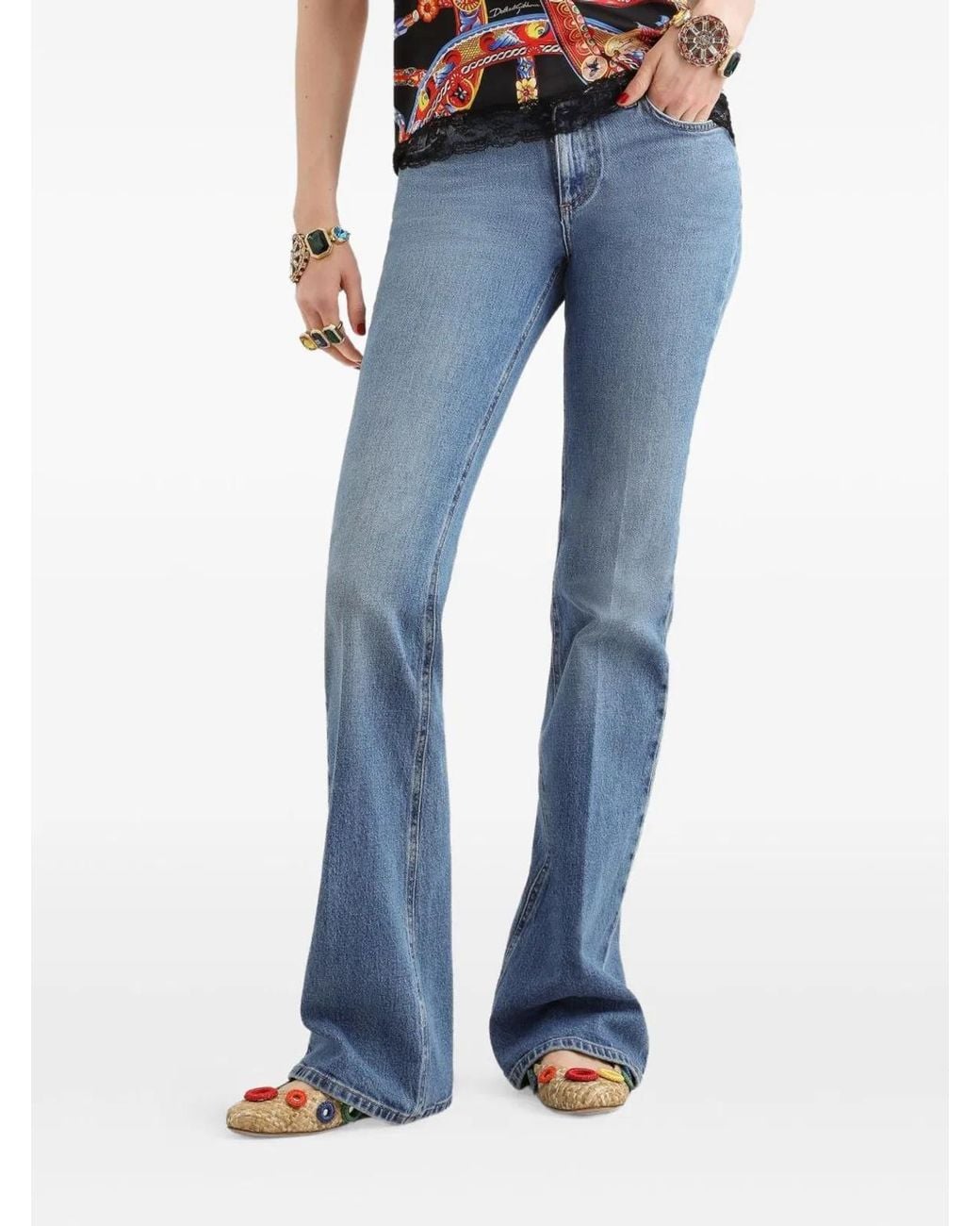 Dolce & Gabbana Blue Denim Cotton Jeans