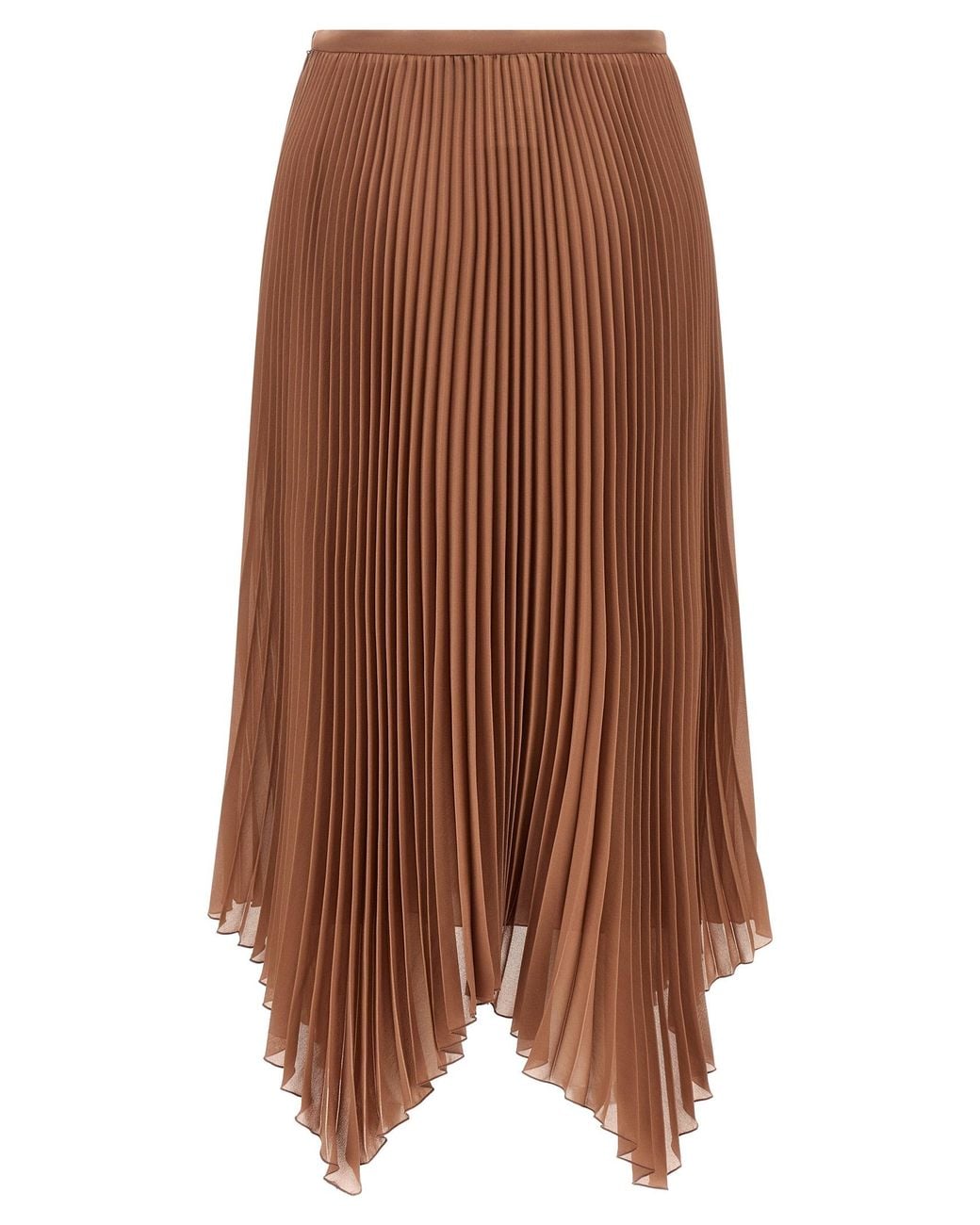 Valentino Garavani Brown Light Georgette Skirt