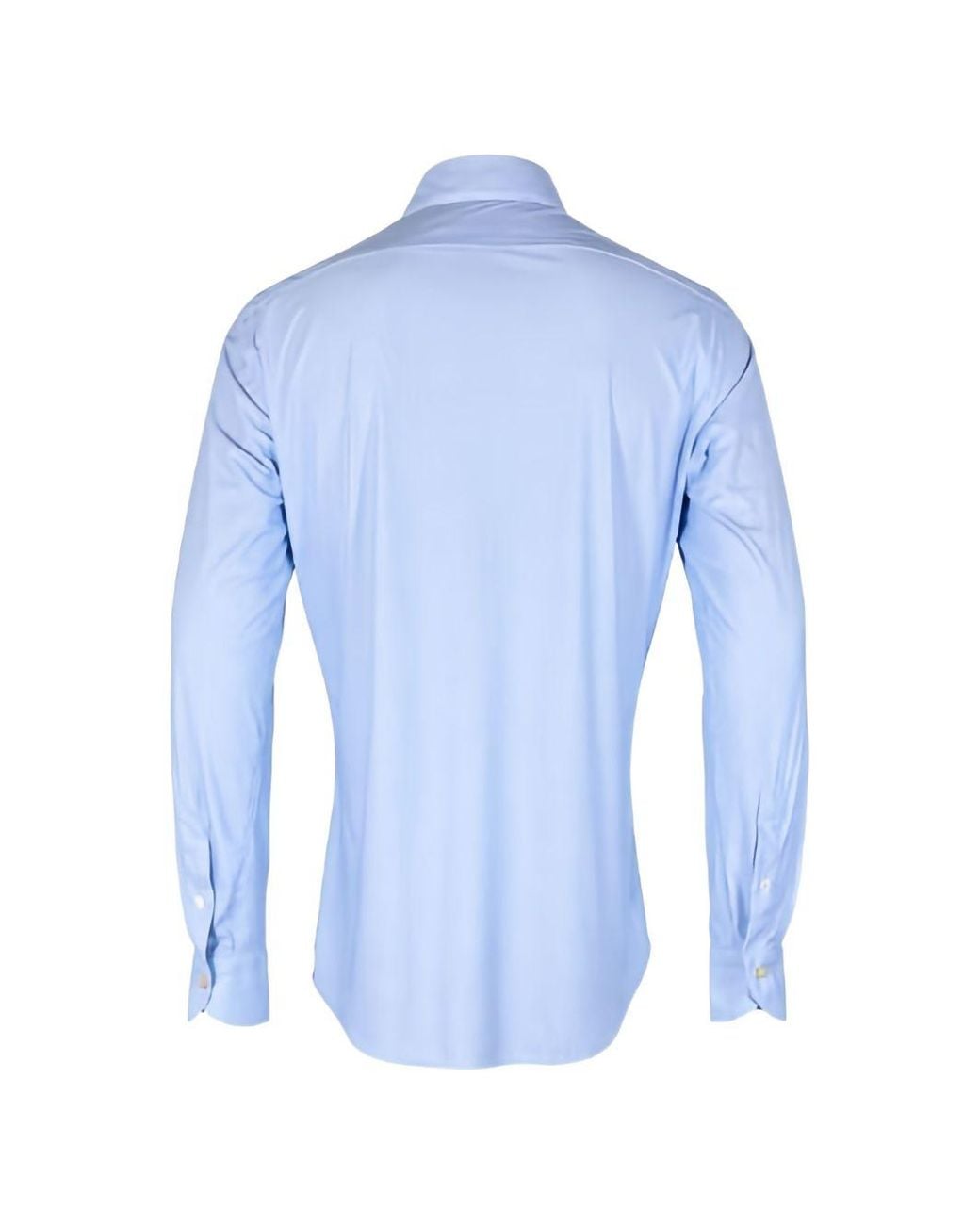 Caliban Blue Light Cotton Shirt for men