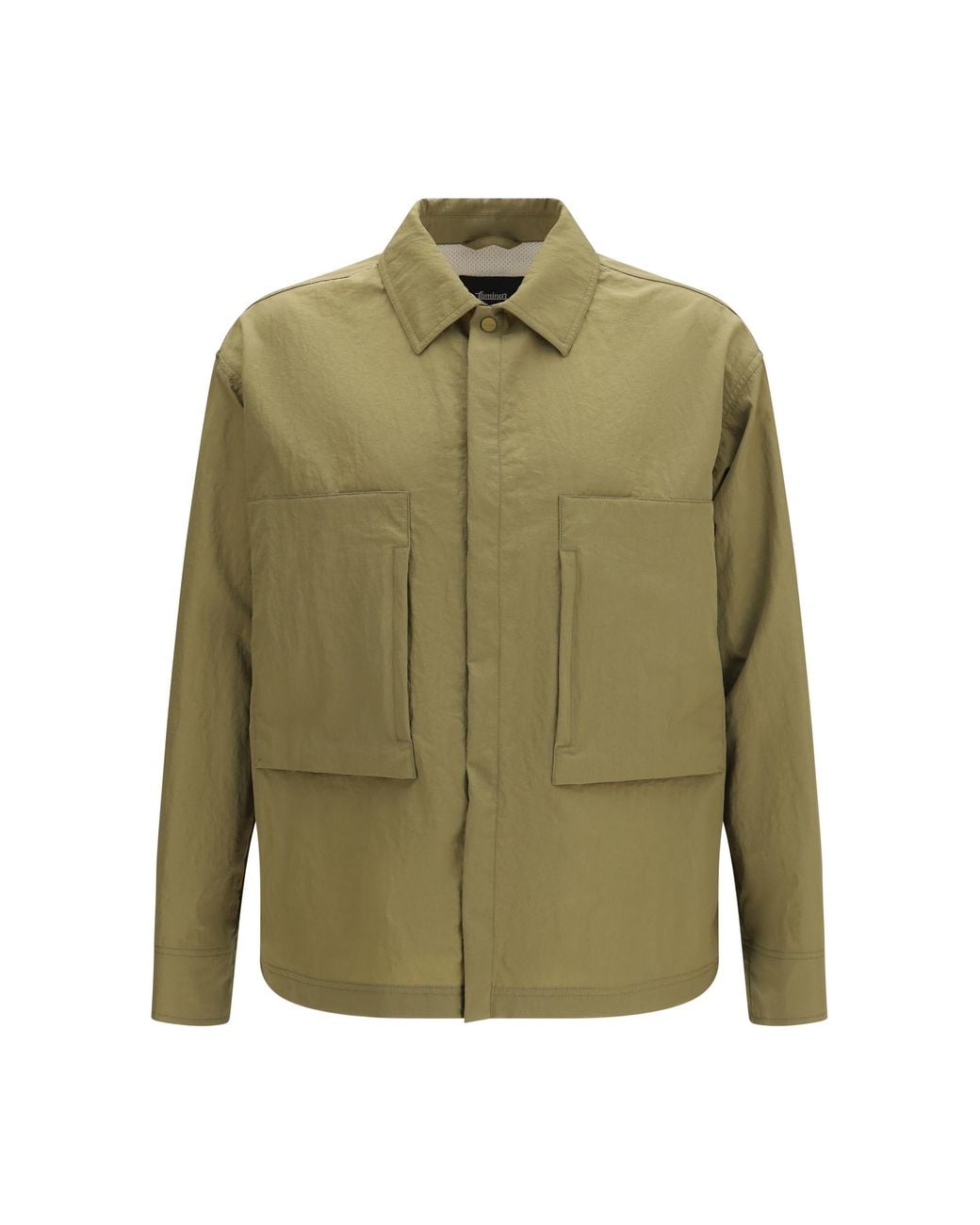 Laminar Green Shirt Jacket Polyamide for men
