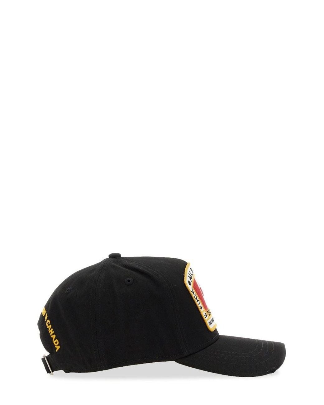 DSquared² Canadian Patch Baseball Cap Black for men