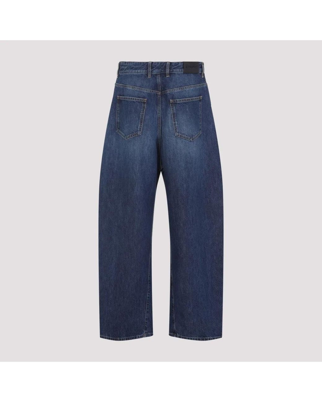 Givenchy Blue Cotton Tapered Twisted Seam for men