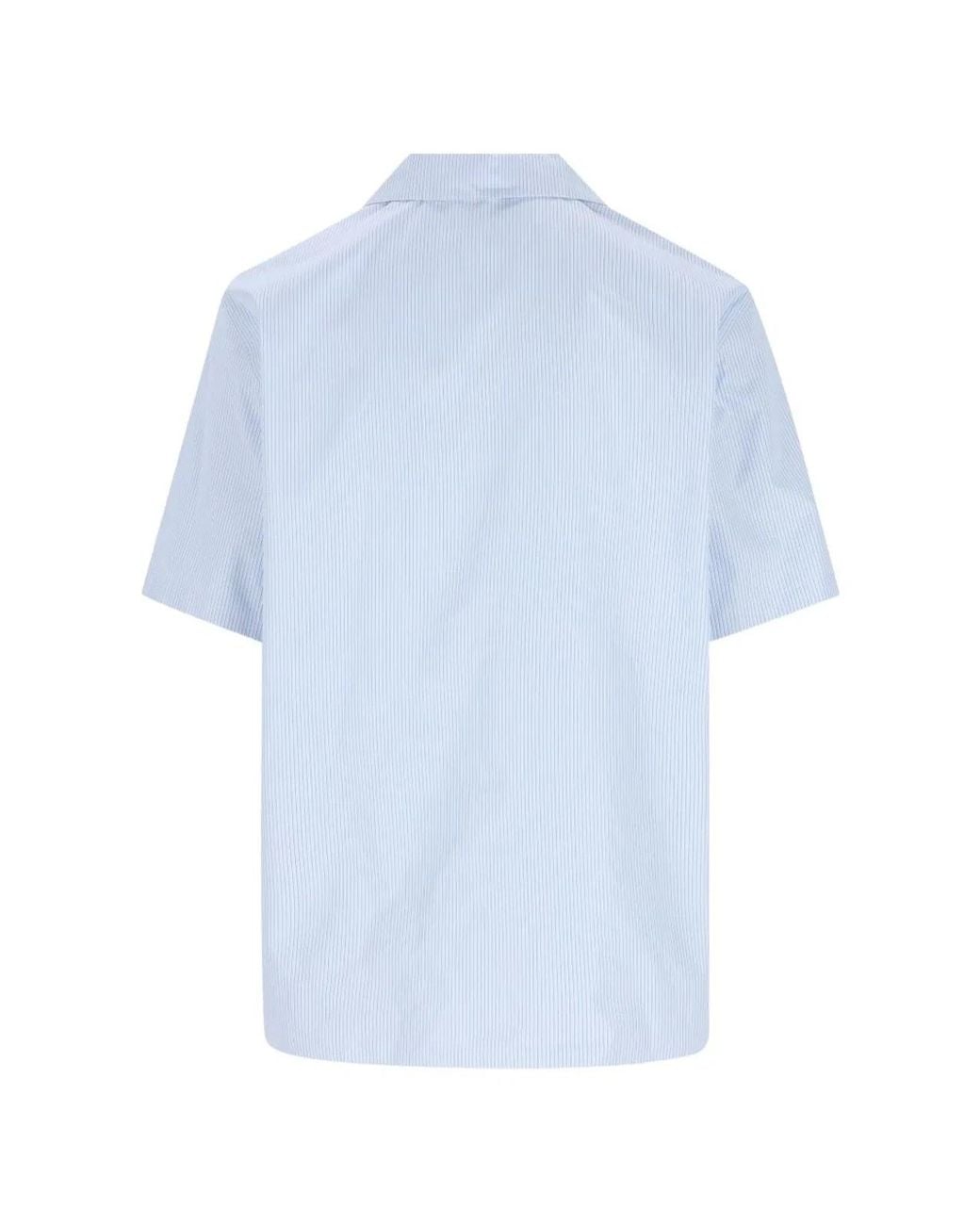 Gucci Blue Bowling Shirt for men