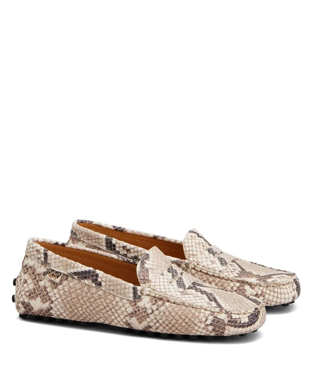 Tod's Natural Leather Flat Shoes