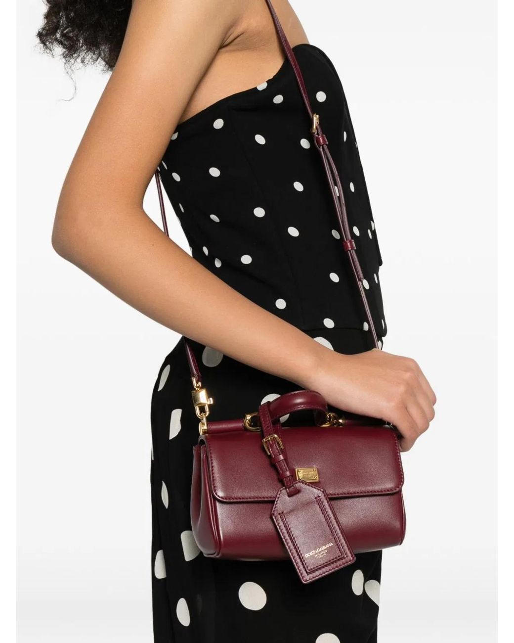 Dolce & Gabbana Purple Dolce & Gabbana Leather Shoulder Bag