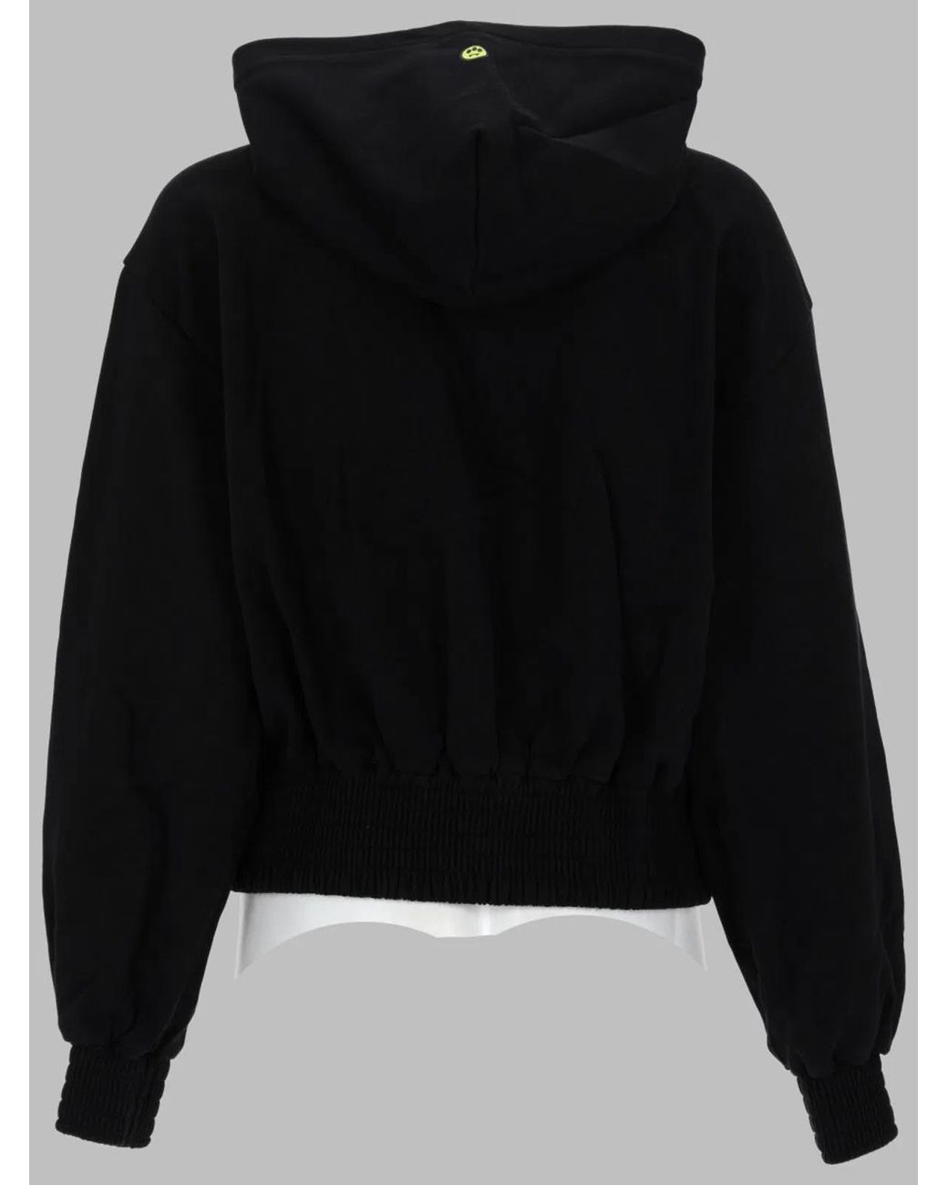 Barrow Black Felpa Con Zip E Cappuccio