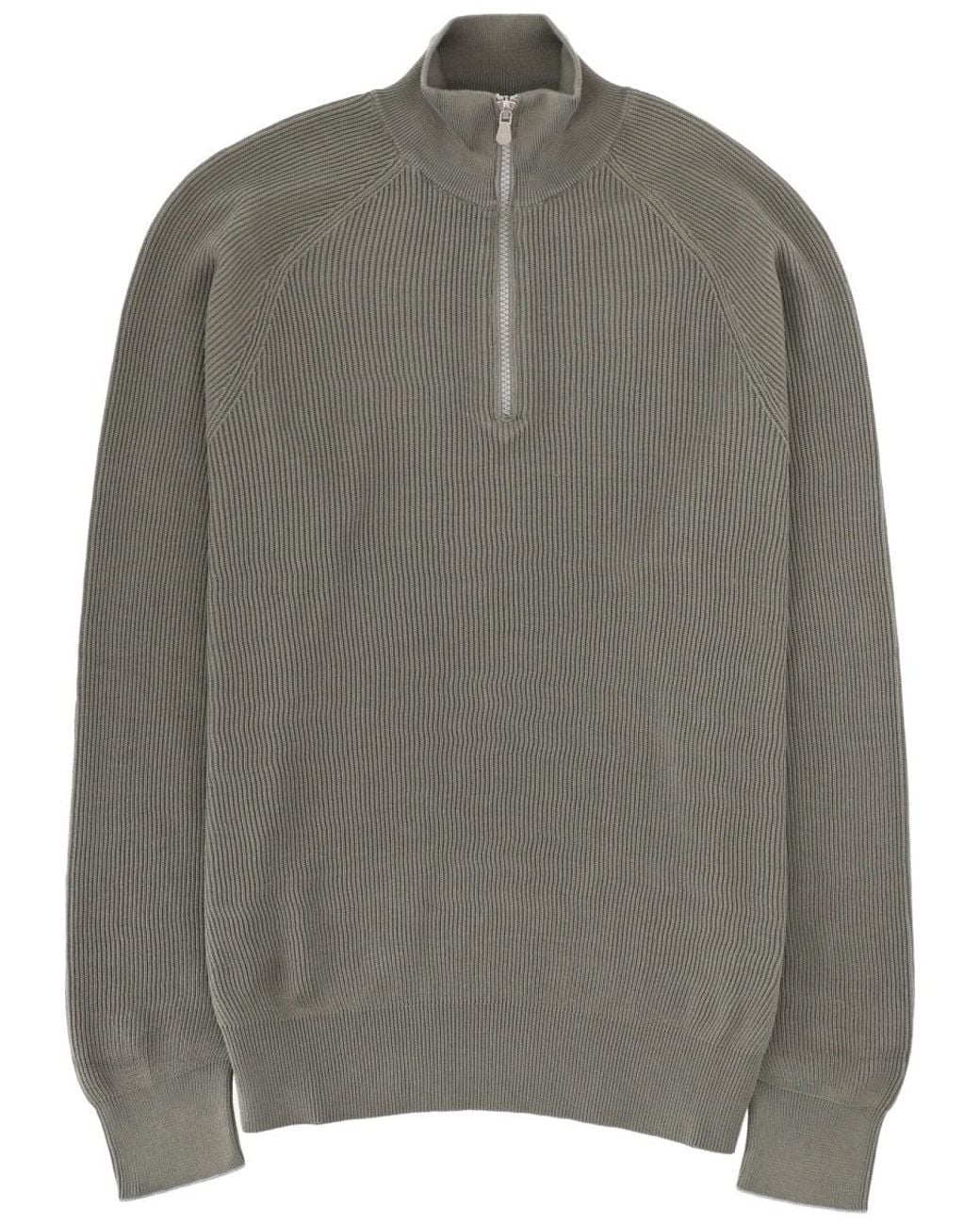 Brunello Cucinelli Gray Shirt With Zip for men