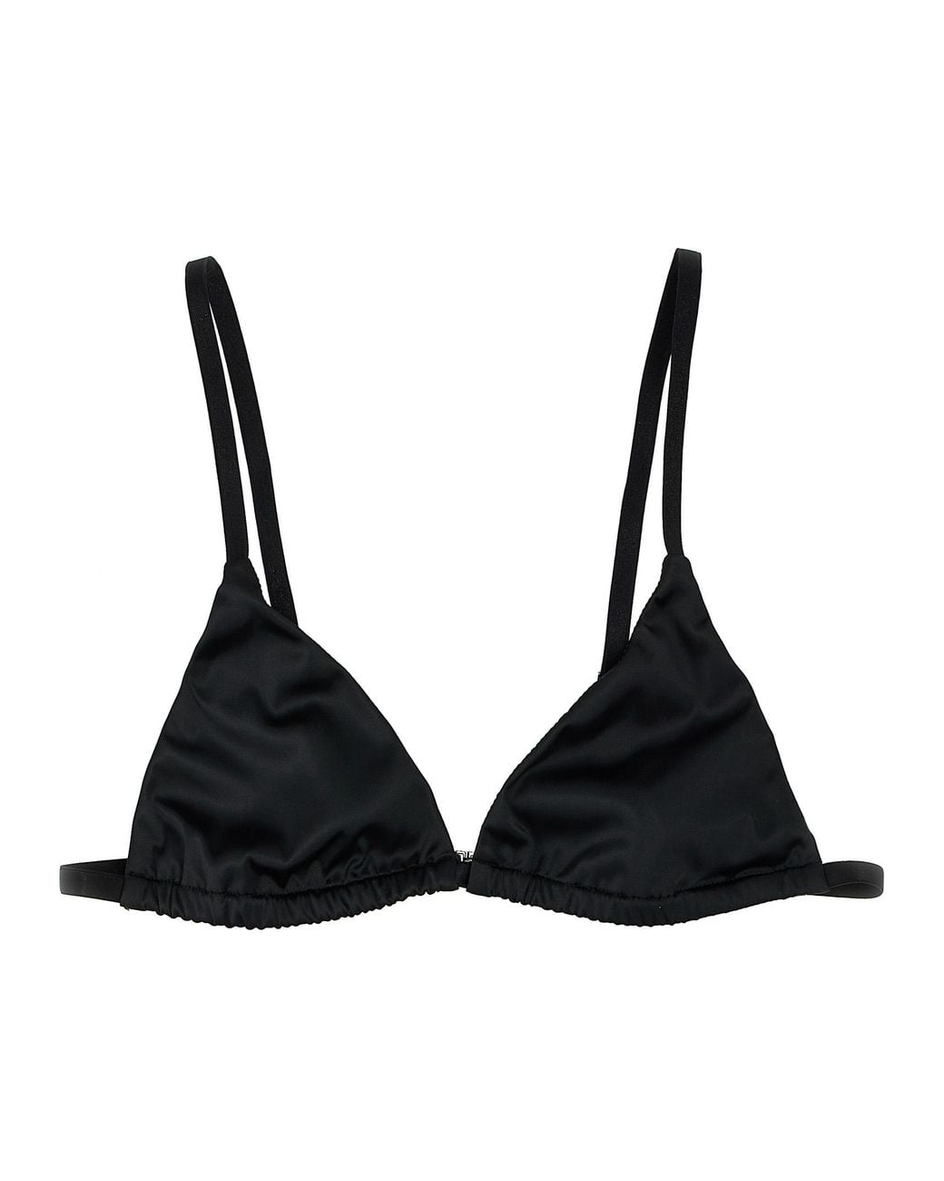 Totême Black Satin Bralette