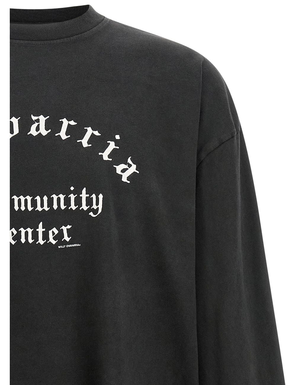 Willy Chavarria Black 'Community Center' T-Shirt for men