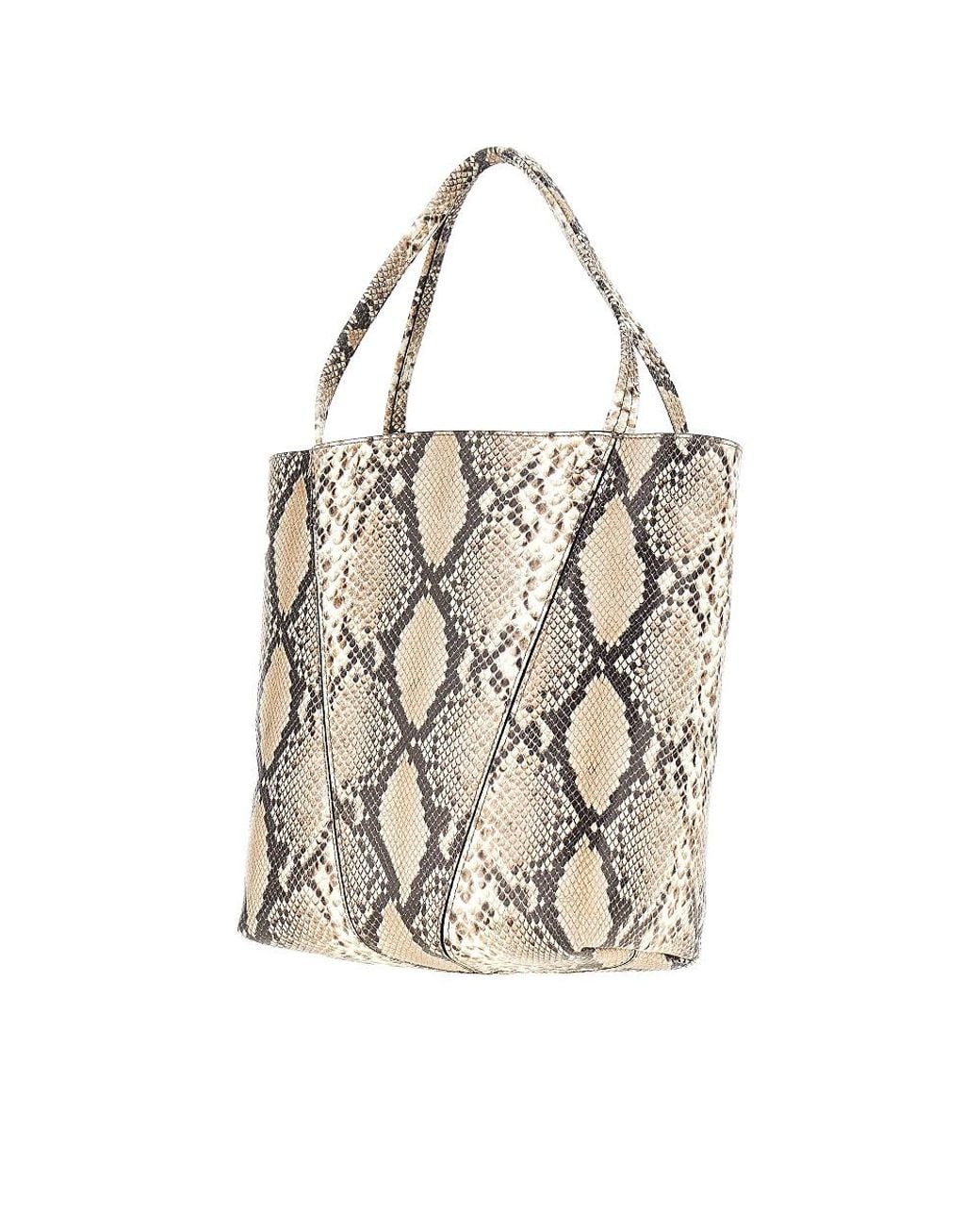 Chloé White Leather Medium Spin Tote Bag