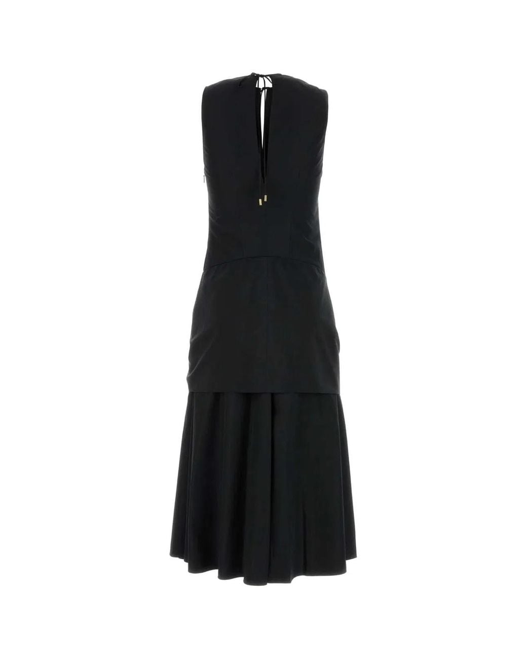 Loewe Black Poplin Dress Cotton