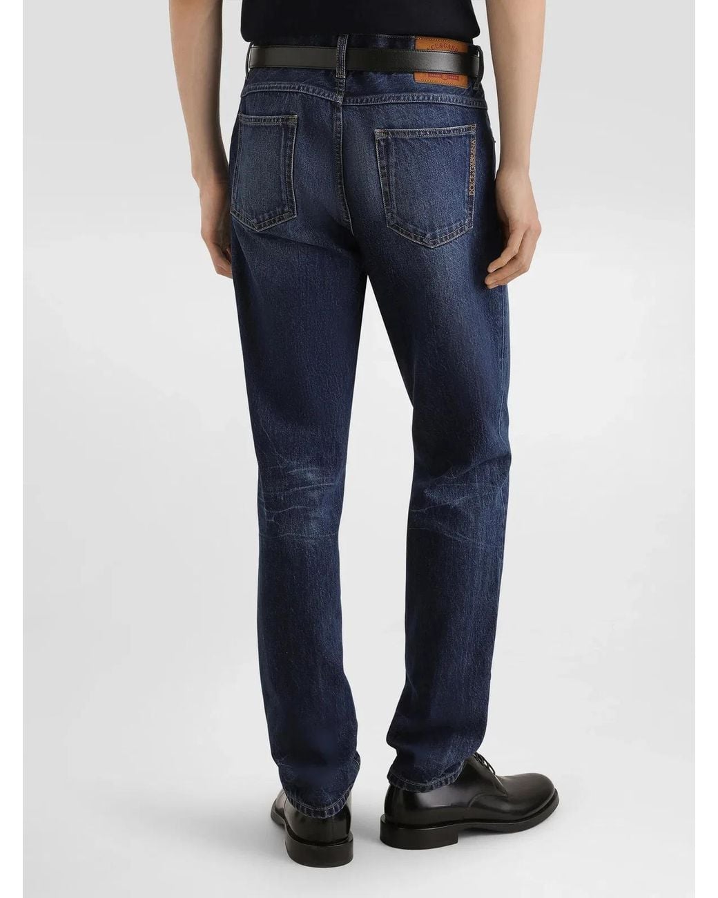 Dolce & Gabbana Blue Pants for men