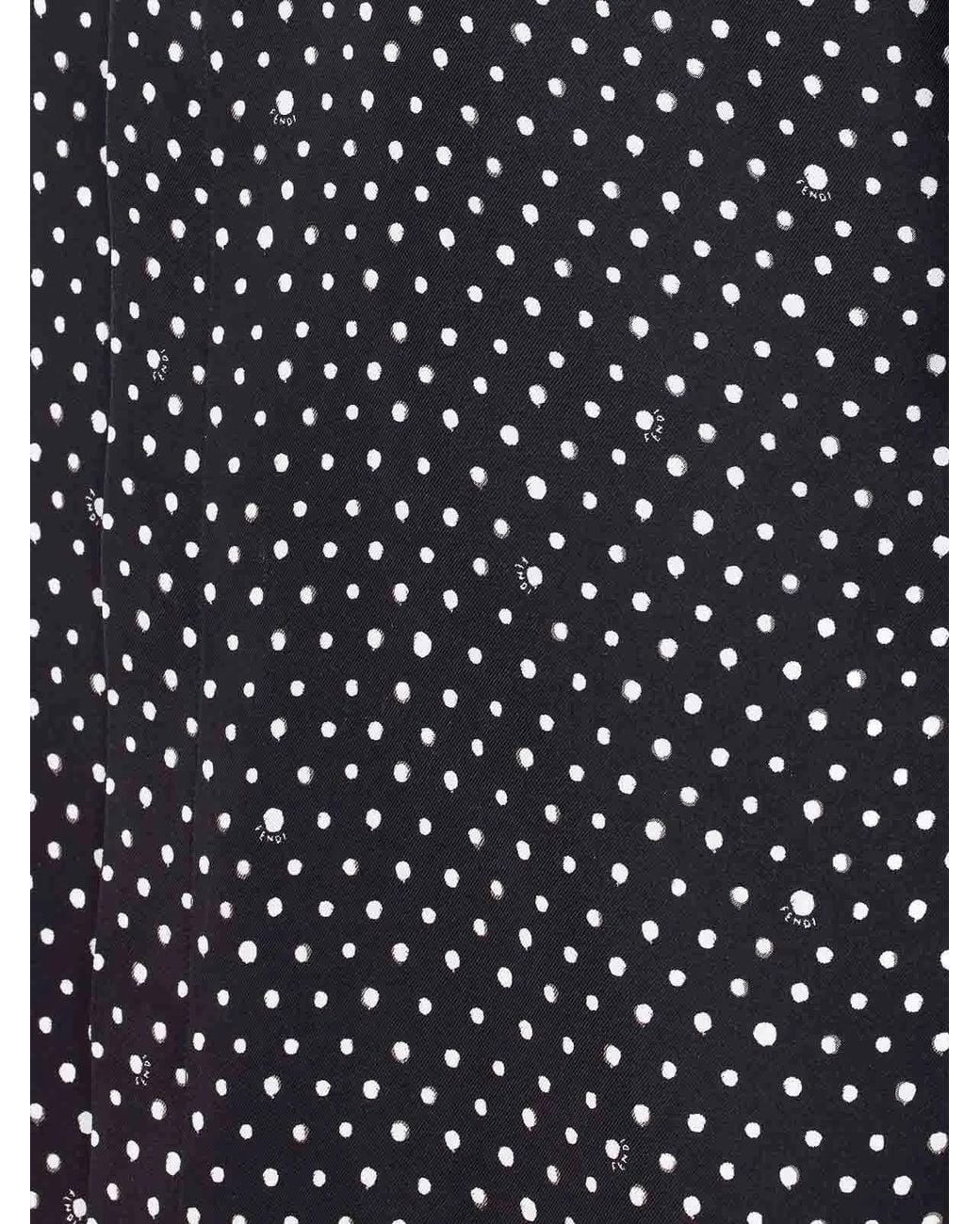 Fendi Blue Printed Shirt for men
