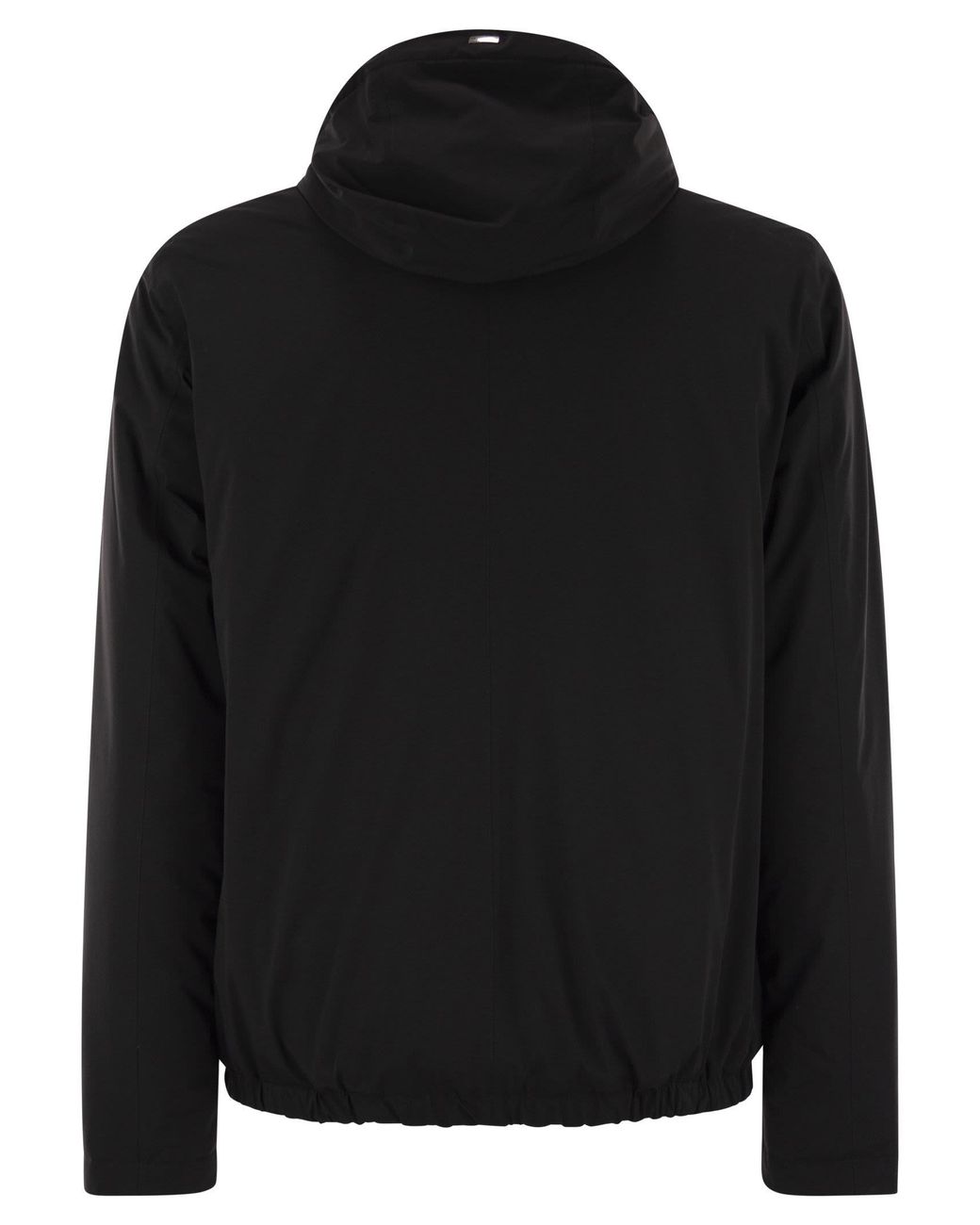 Herno Black Nylon Travel Jacket for men