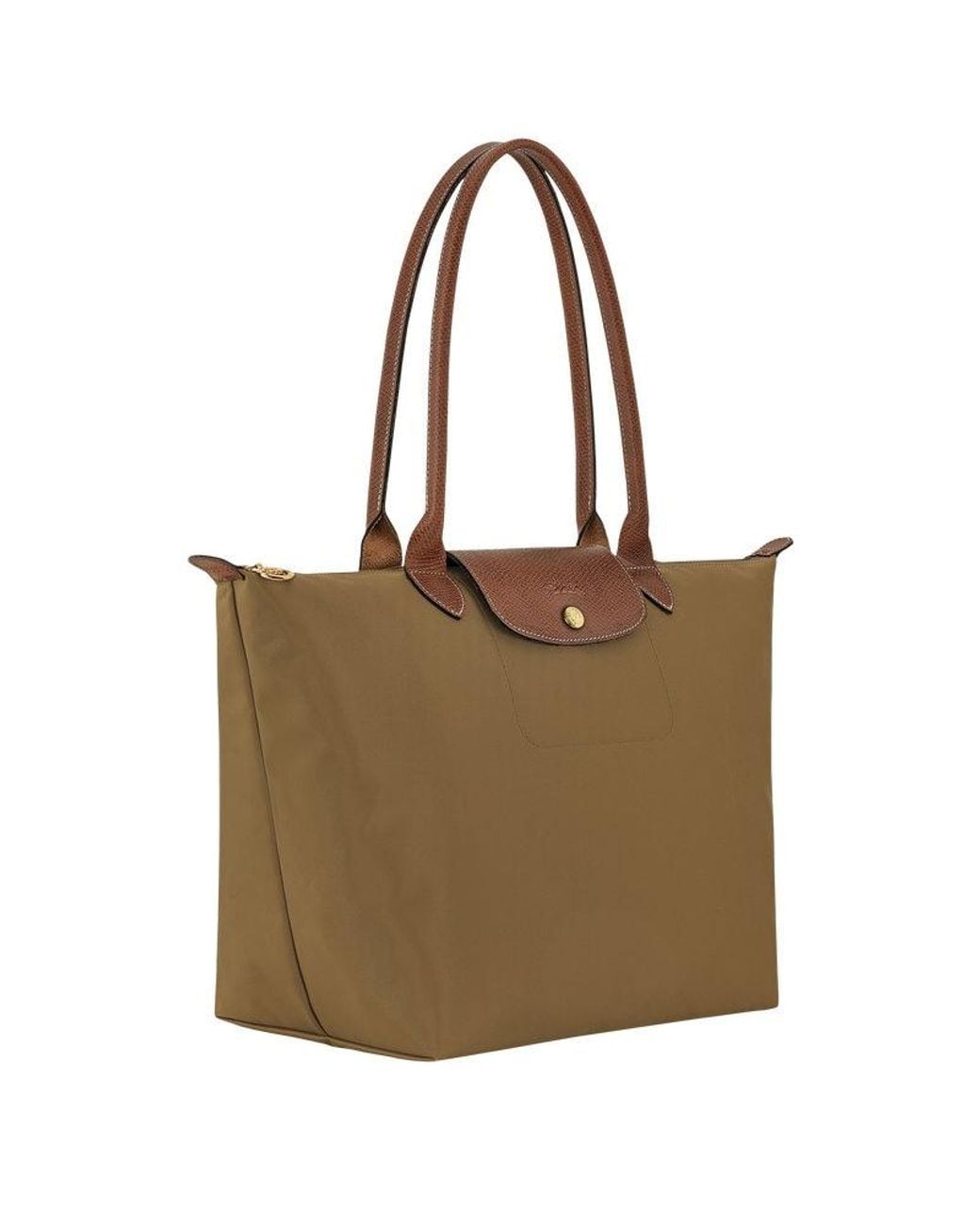 Longchamp Brown Le Pliage Original L Bag