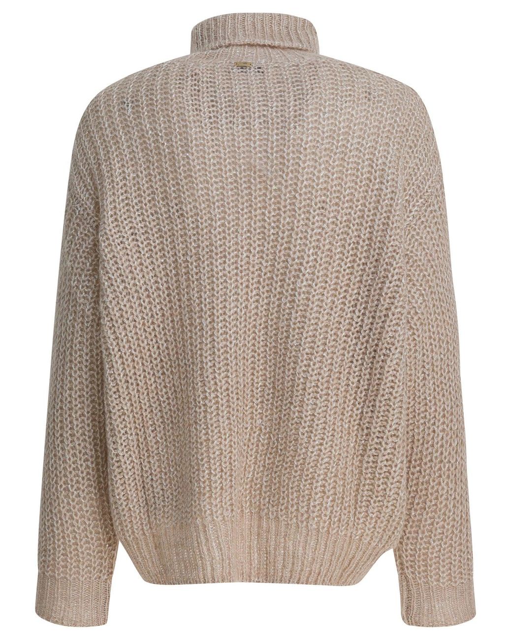Herno Natural Wool And Alpaca Turtleneck Sweater