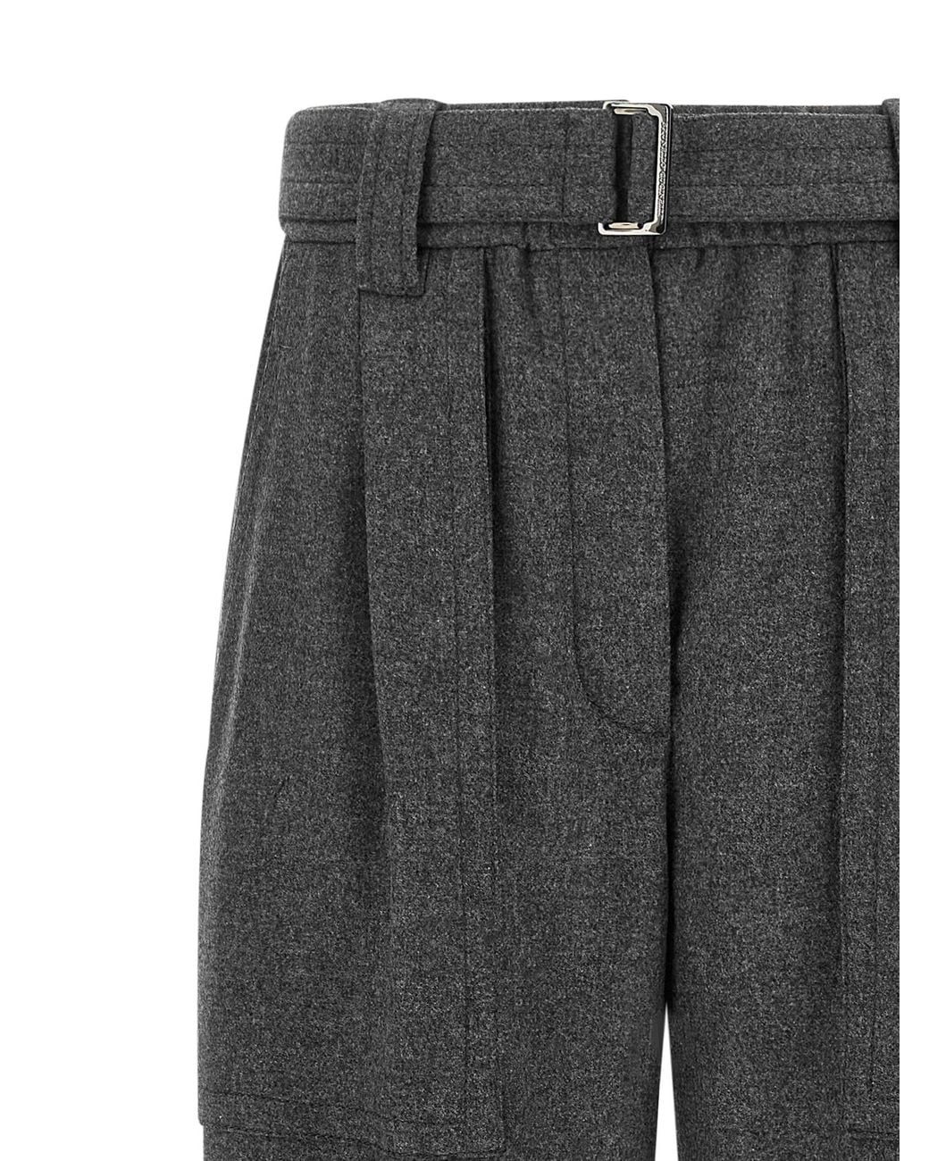 Brunello Cucinelli Gray 'Loose Cargo' Pants