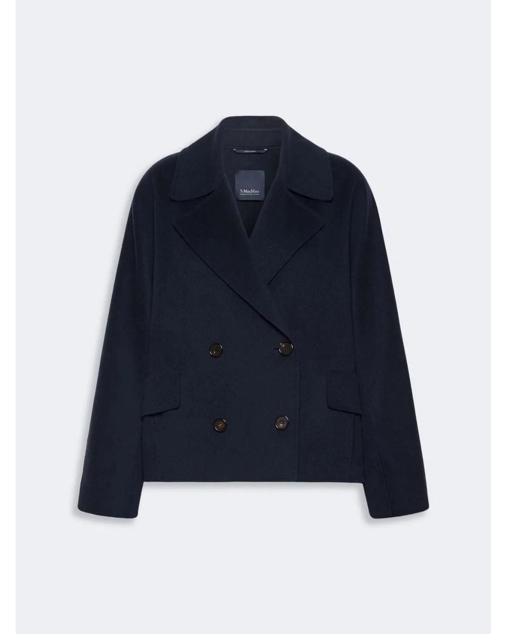 Max Mara Blue S Max Mara Smmadele Short Coat