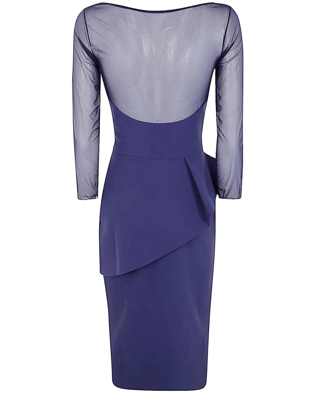 Chiara Boni Blue Skip Illusion Bis Dress