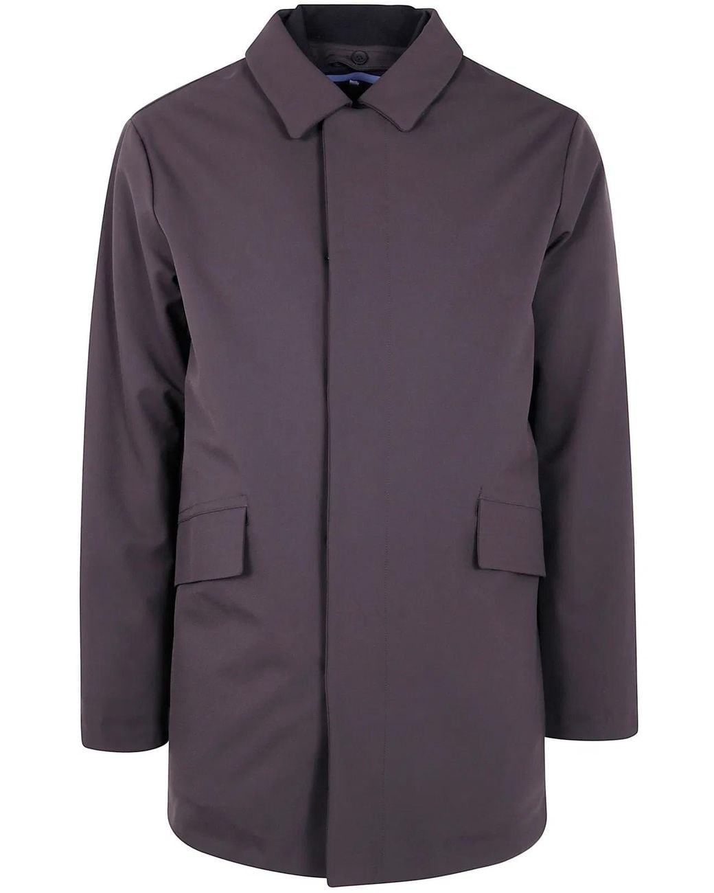 People Of Shibuya Purple "Ninaru" Medium Coat for men