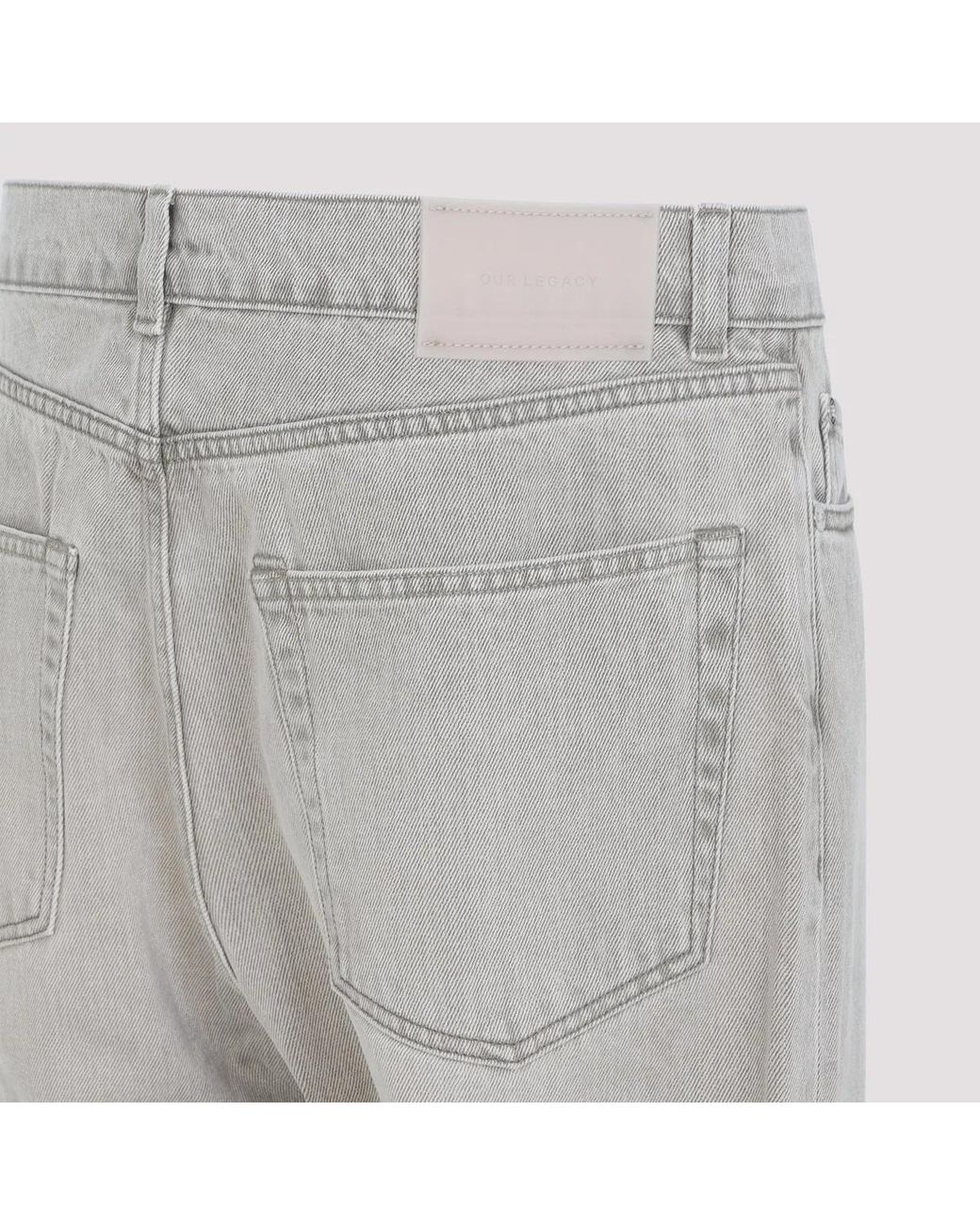 Our Legacy Gray Breeze Wash Organic Cotton First Cut Jeans for men