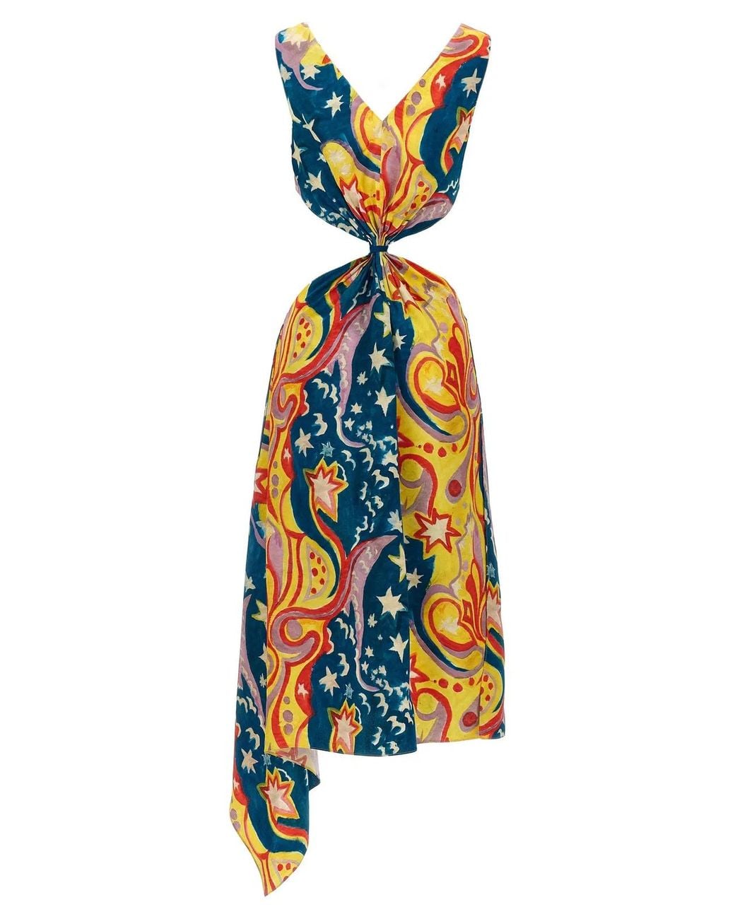 Marni Blue 'No Vacancy Inn' Capsule High Summer Long Dress