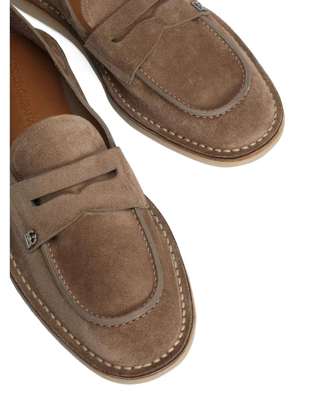 Dolce & Gabbana Brown Dolce & Gabbana Leather Sandals for men
