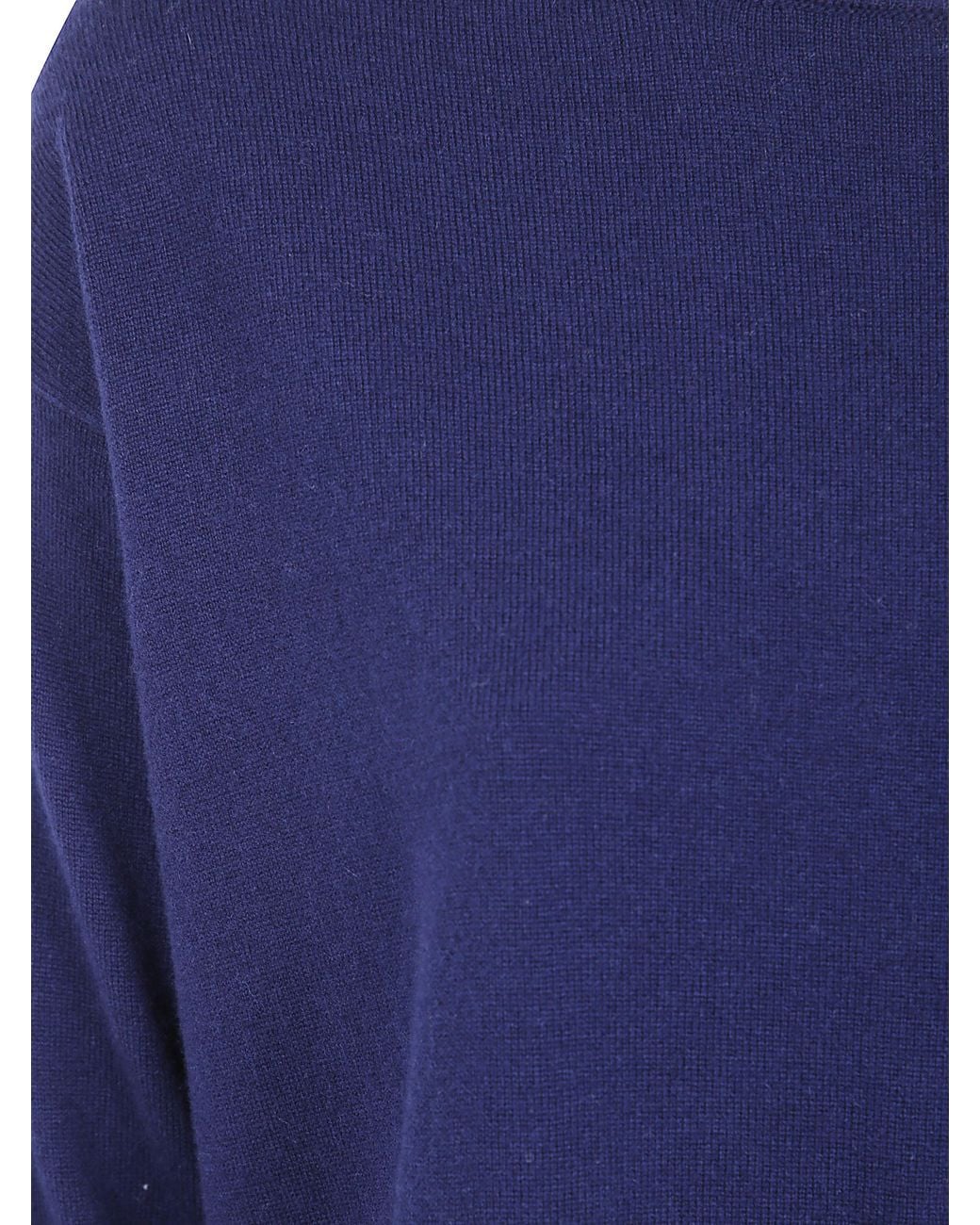 Rossopuro Blue Long Sleeved Boat Neckline Over Sweater