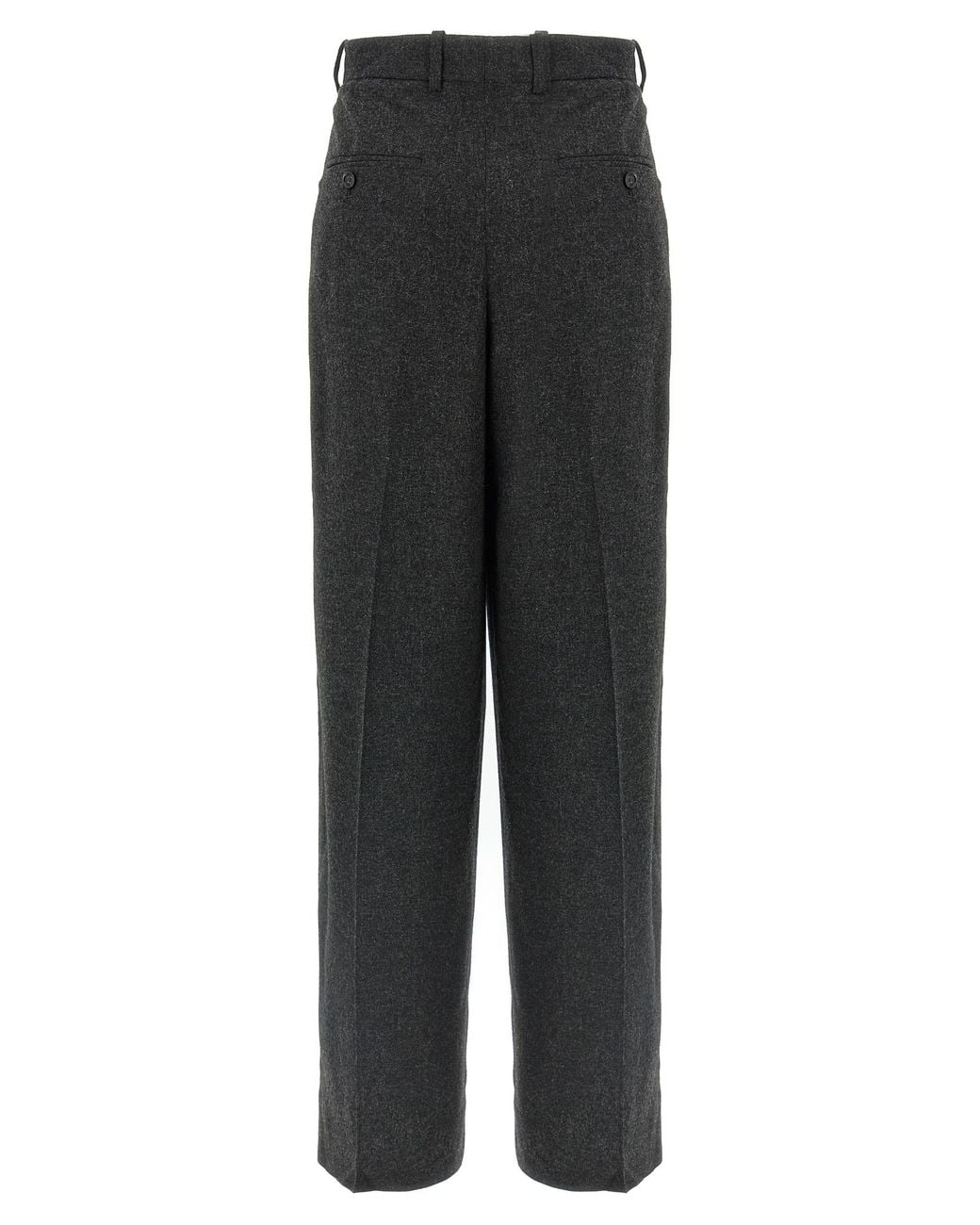 Totême Black 'Wide Flannel' Pants