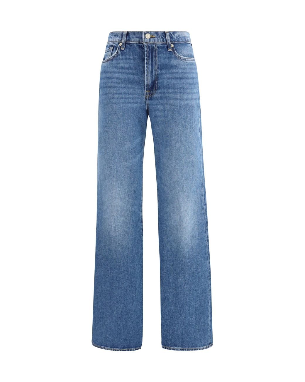 7 For All Mankind Blue Retro Flare Jeans