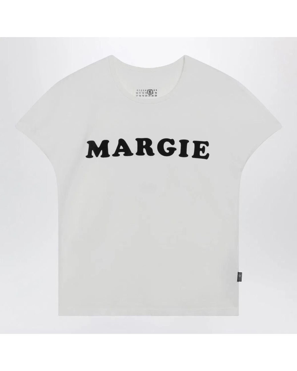 MM6 by Maison Margiela White Vintage Jersey Cotton T-Shirt