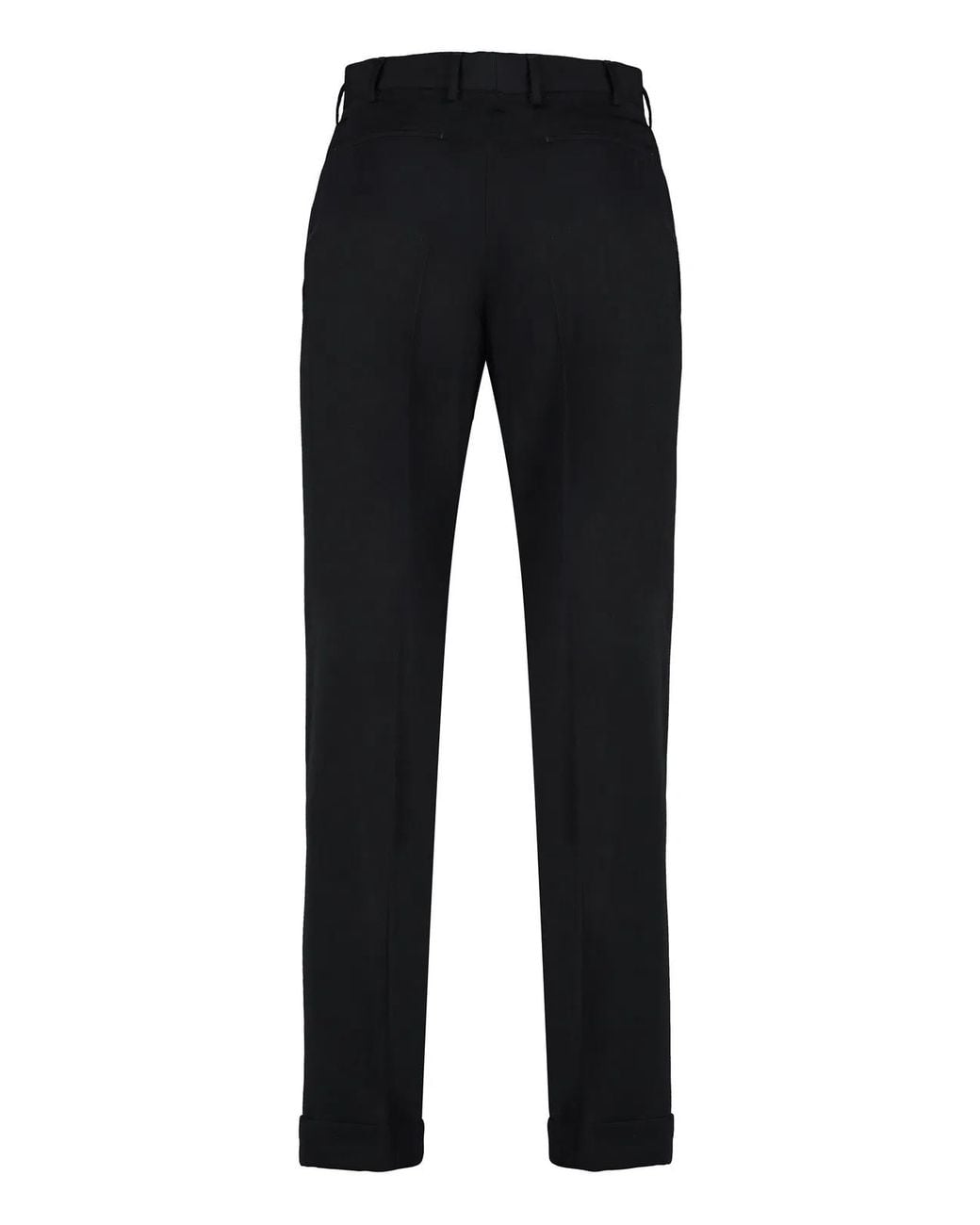 PT01 Black Virgin Wool Trousers for men
