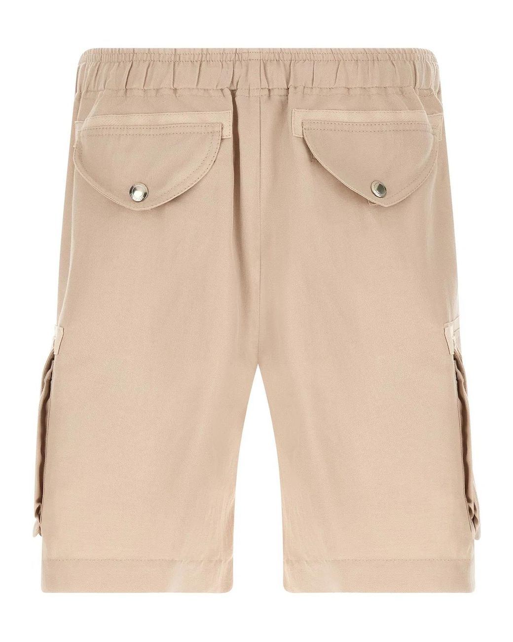 Brunello Cucinelli Natural Cargo Bermuda Shorts for men