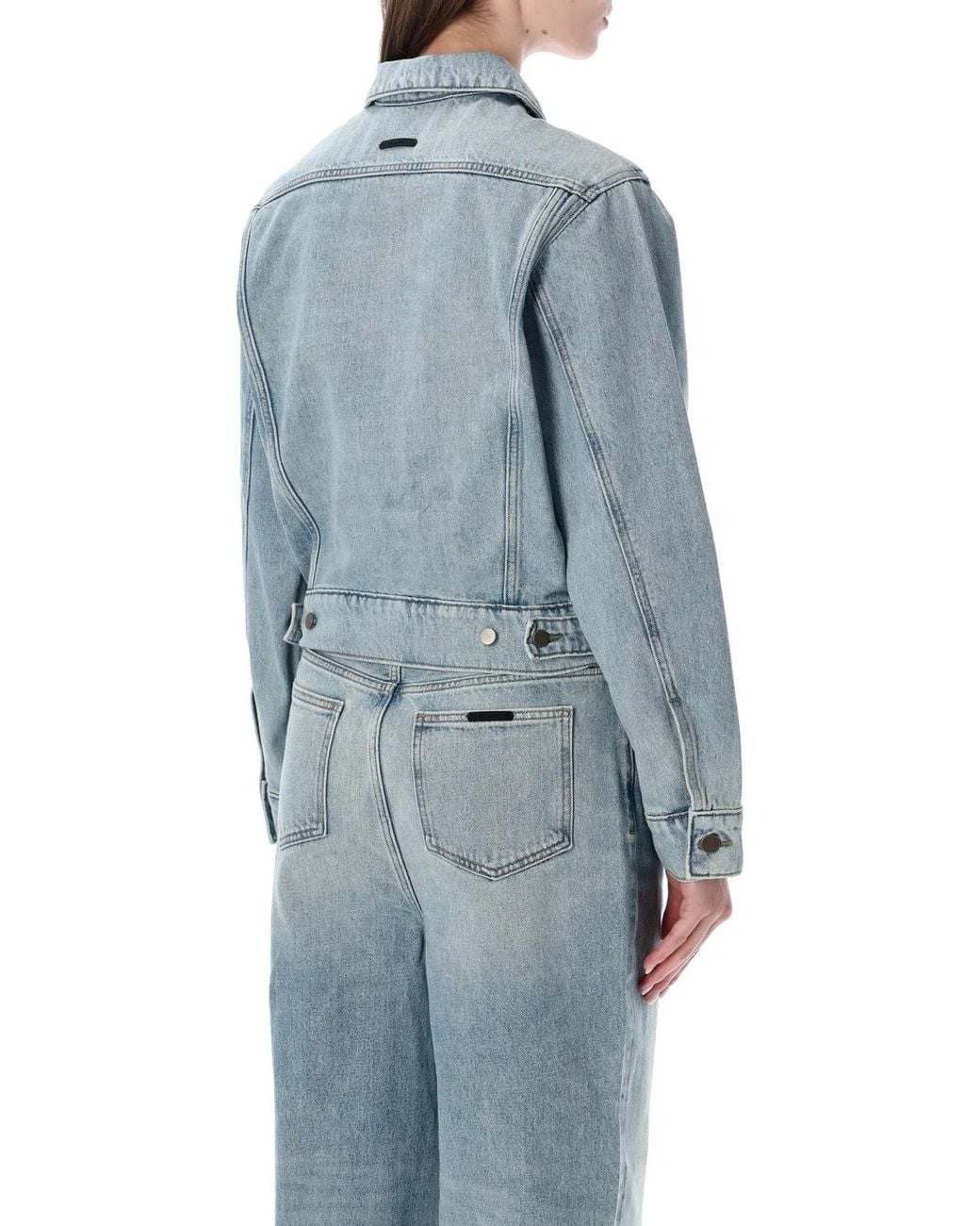 Fear Of God Blue Essentials Fear Of God Denim Trucker Jacket