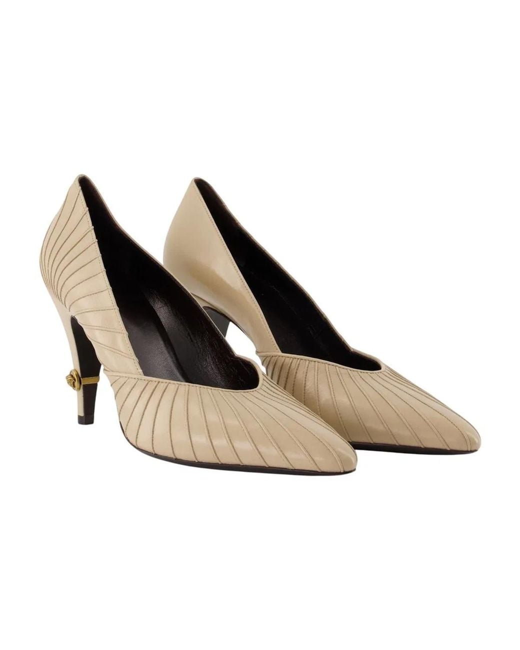 Versace White Pumps