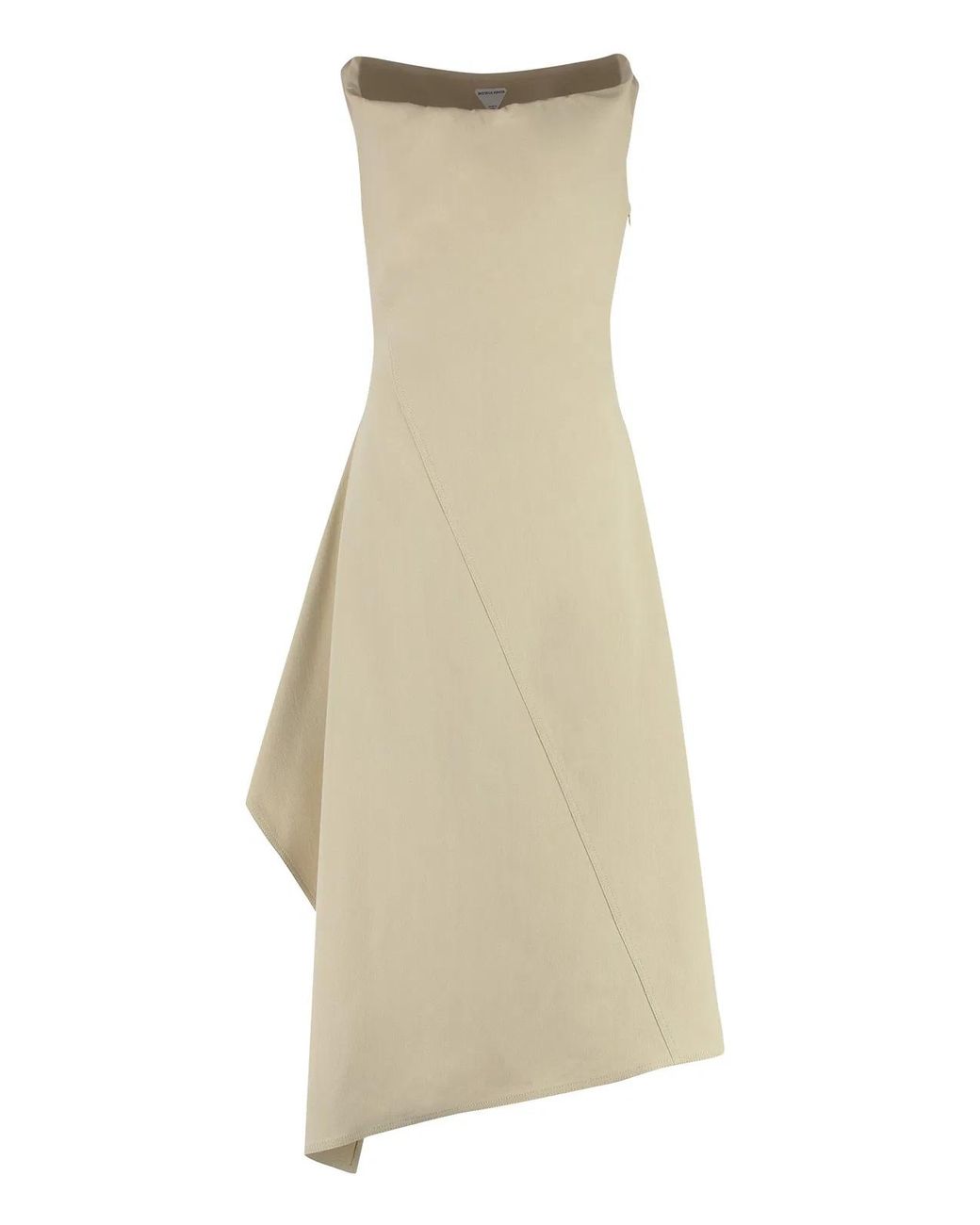 Bottega Veneta Natural Asymmetrical Midi Suit